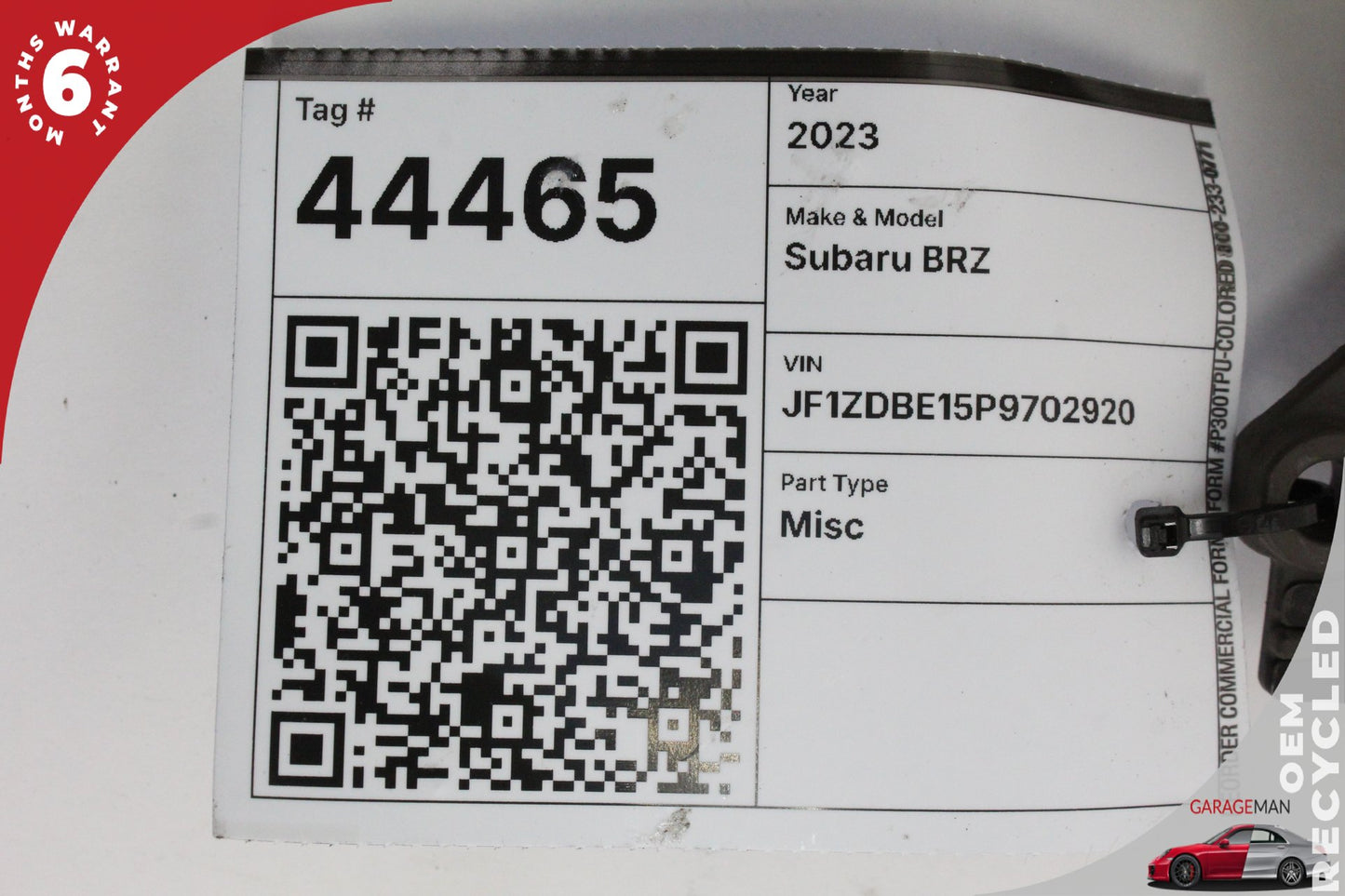 2023 Subaru BRZ ZD8 2.4L Engine Computer Control Module Unit ECU 22765AT551 OEM