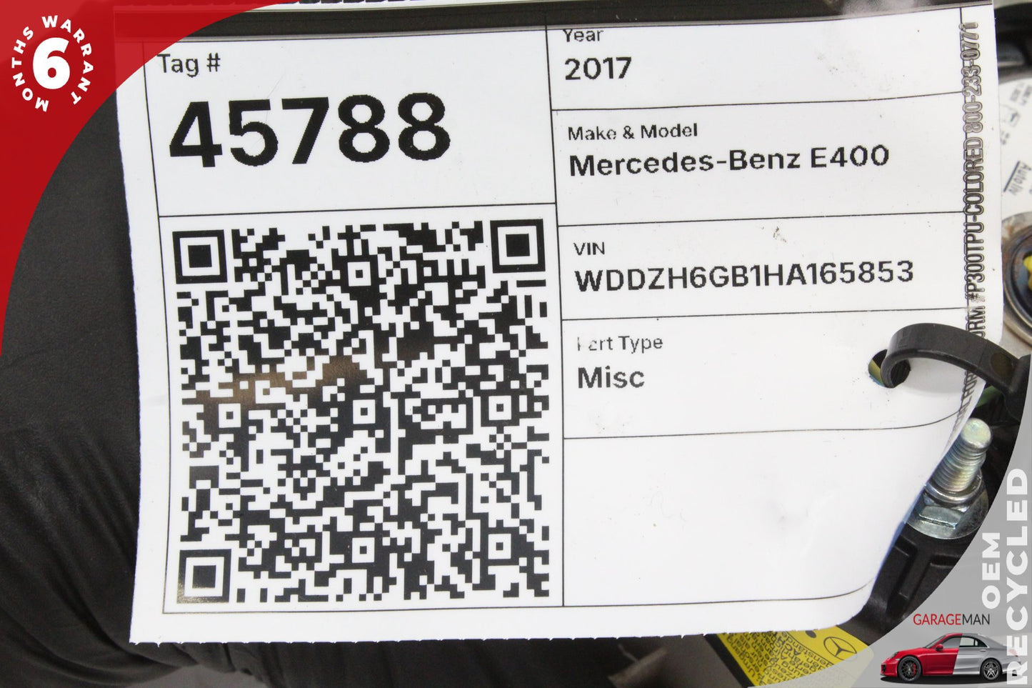 2017-2019 Mercedes-Benz E400 W213 Station Wagon Steering Wheel Airbag 634032000 OEM