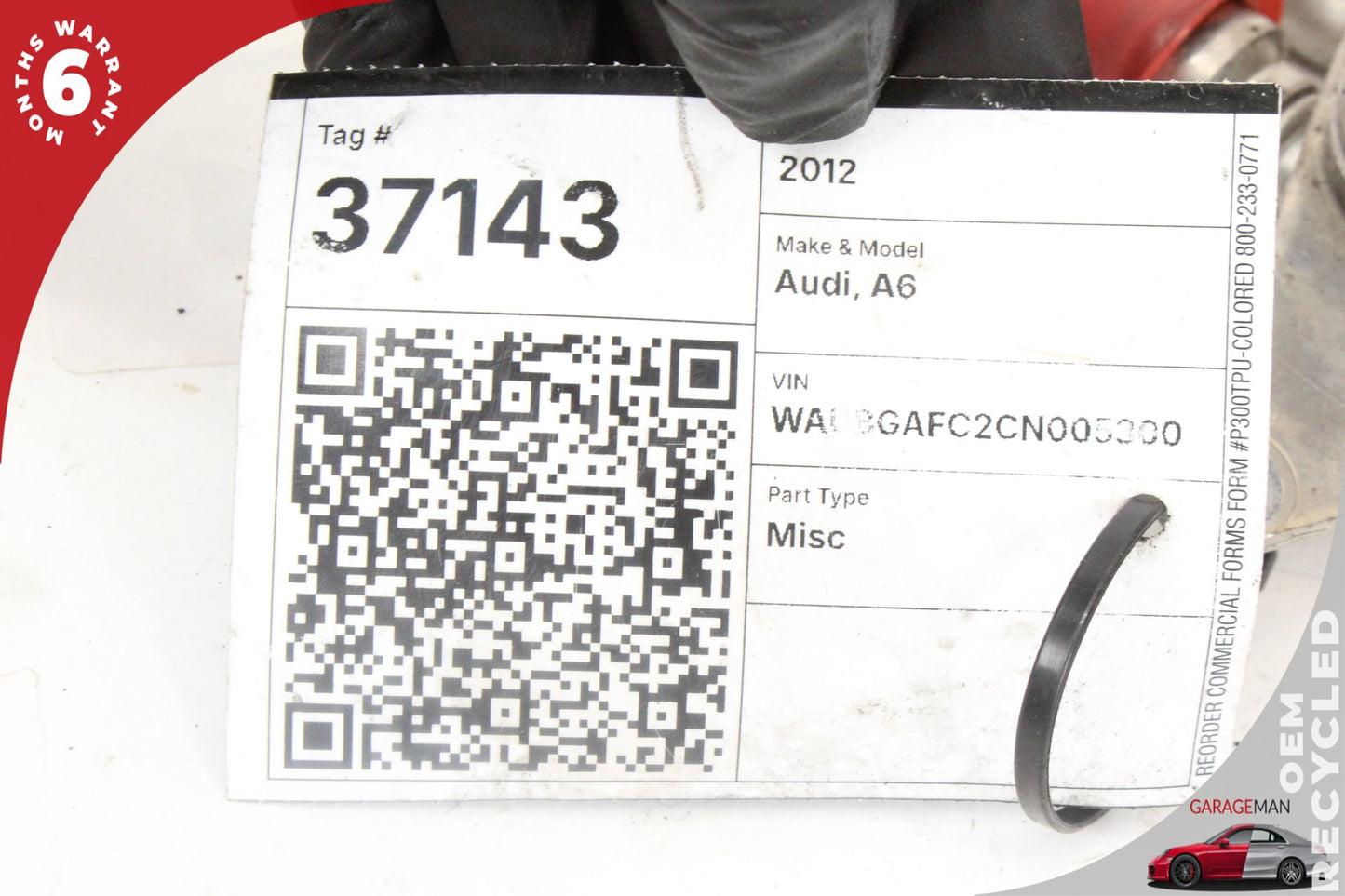 12-17 Audi A6 C7 Sedan Transmission Fluid Oil Cooler 4H0317021H Genuine