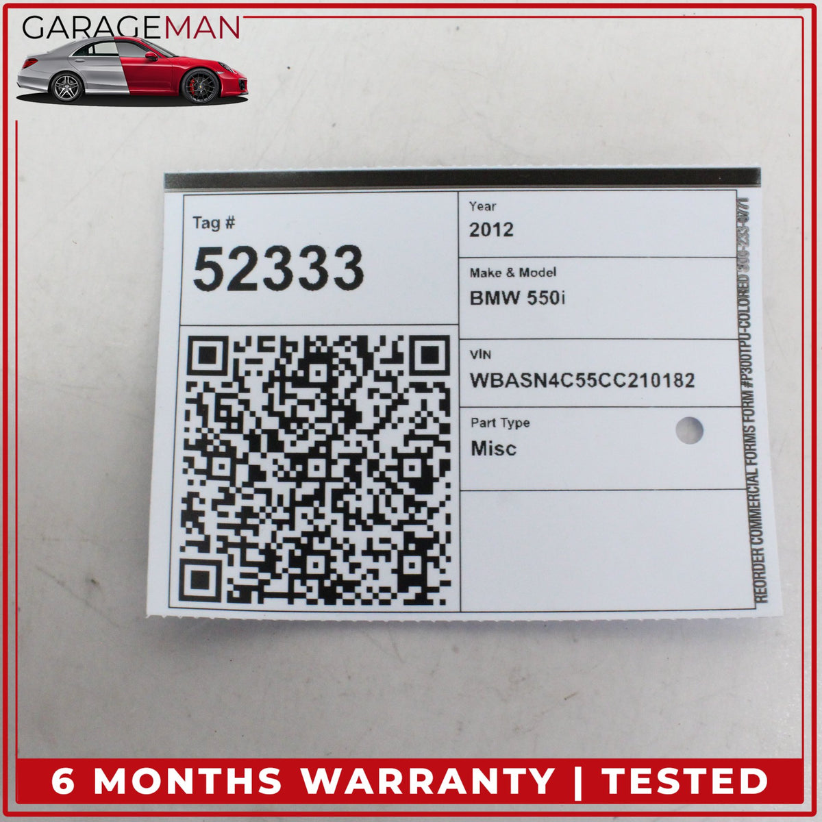 2009-2013 BMW 550i ICM Integrated Chassis Management Control Module 6851242 OEM