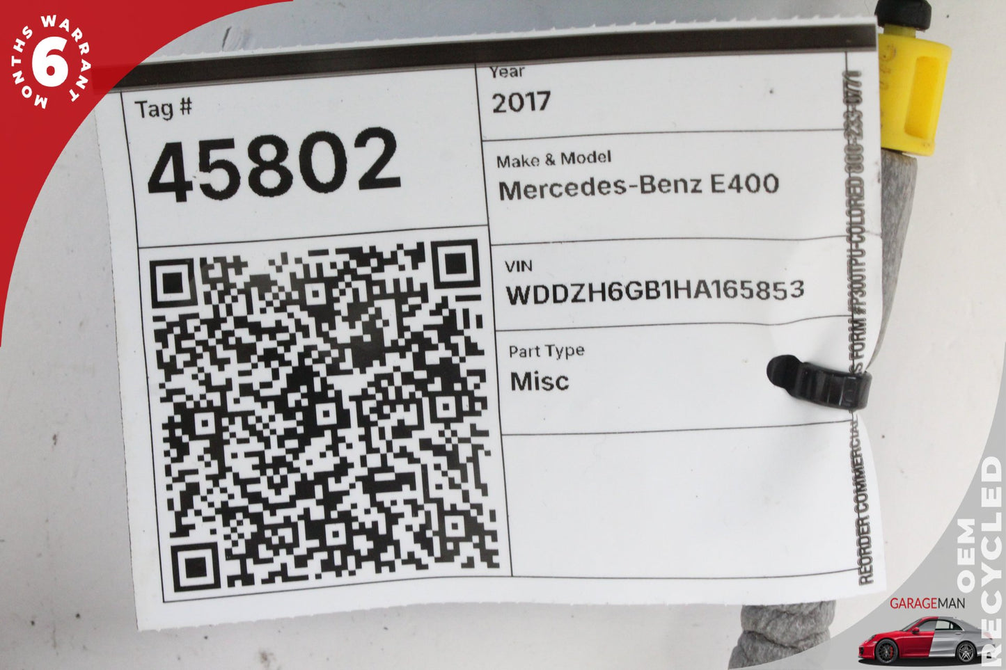 17-19 Mercedes-Benz E400 W213 Wagon Rear Right Door Lock Latch Actuator 0997304000