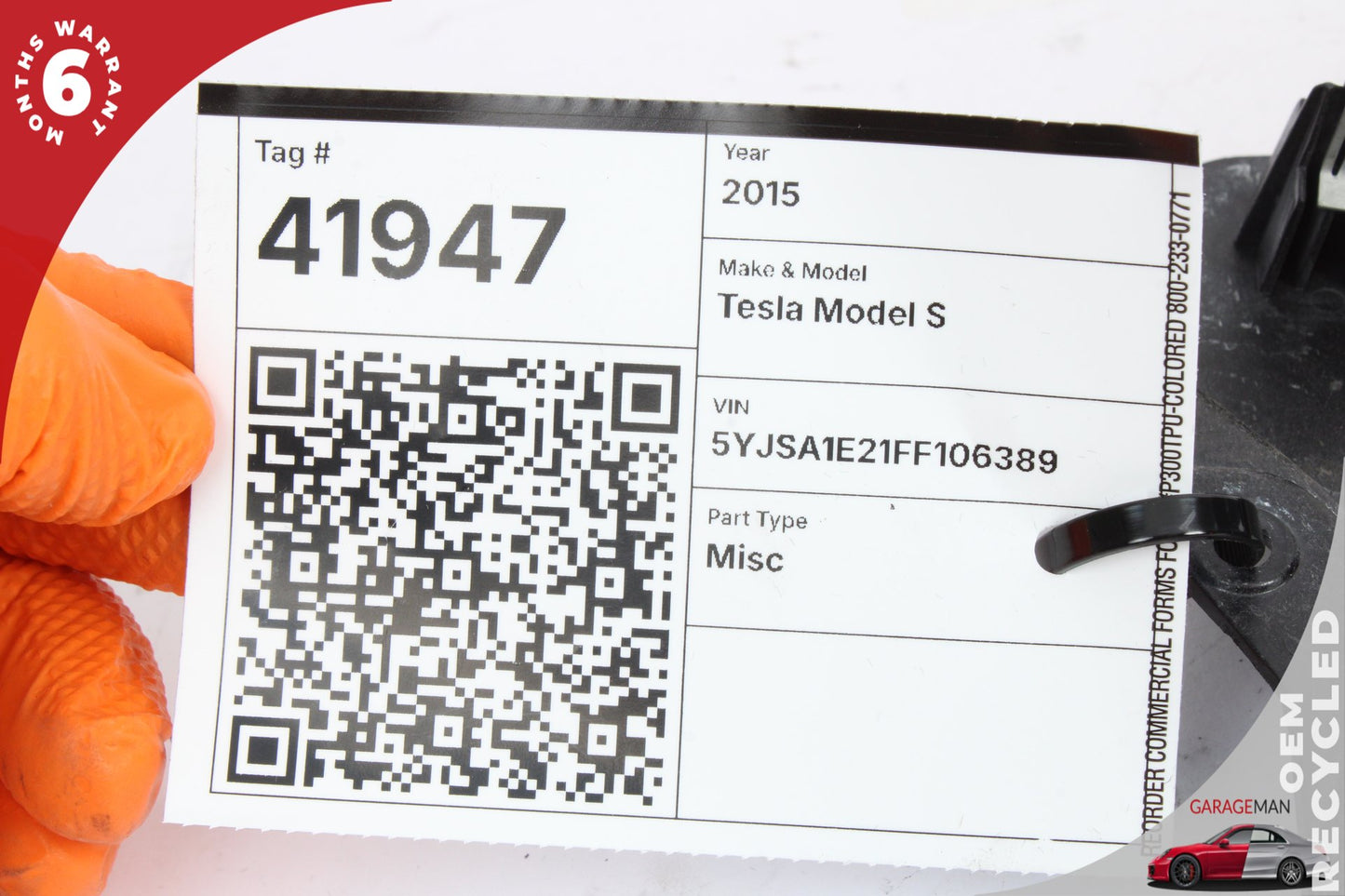 2015 Tesla Model S 85D Hatchback Front Left Dash AC A/C Air Vent 100782700C Genuine