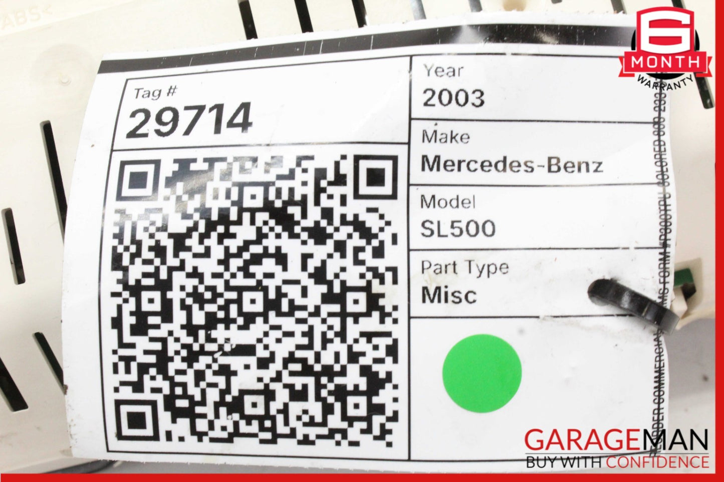 2003-2008 Mercedes-Benz SL500 R230 Convertible Speedometer 2305402011