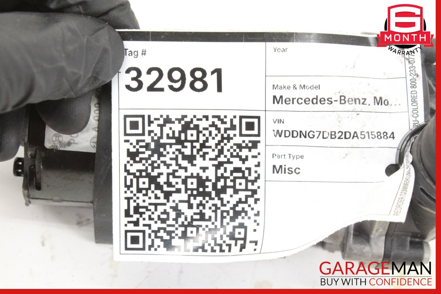 2010-2018 Mercedes-Benz S550 W221 Engine Auxiliary Water Pump 0005000386