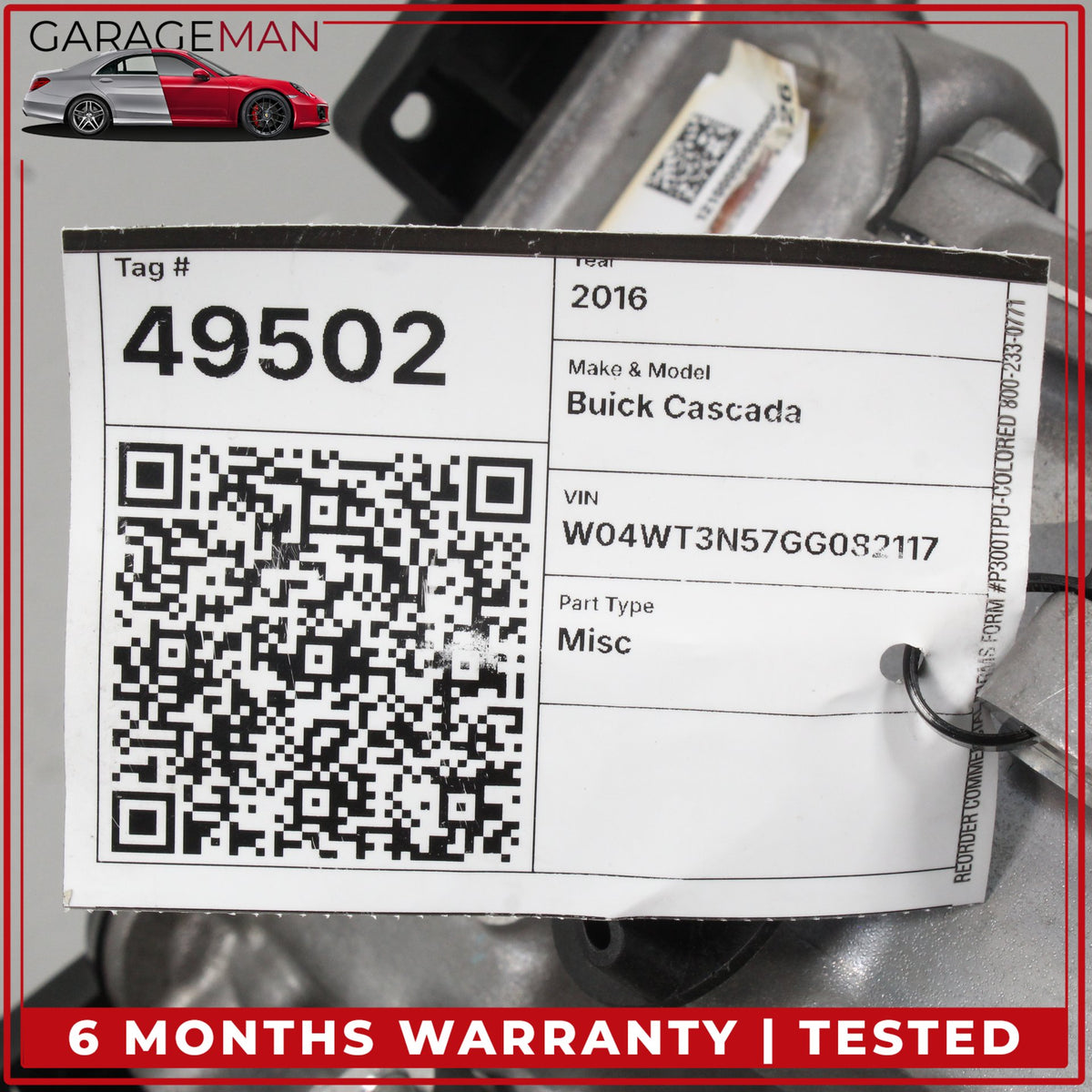 2016-2017 Buick Cascada 6 Speed Automatic Transmission 24274399 OEM 163K