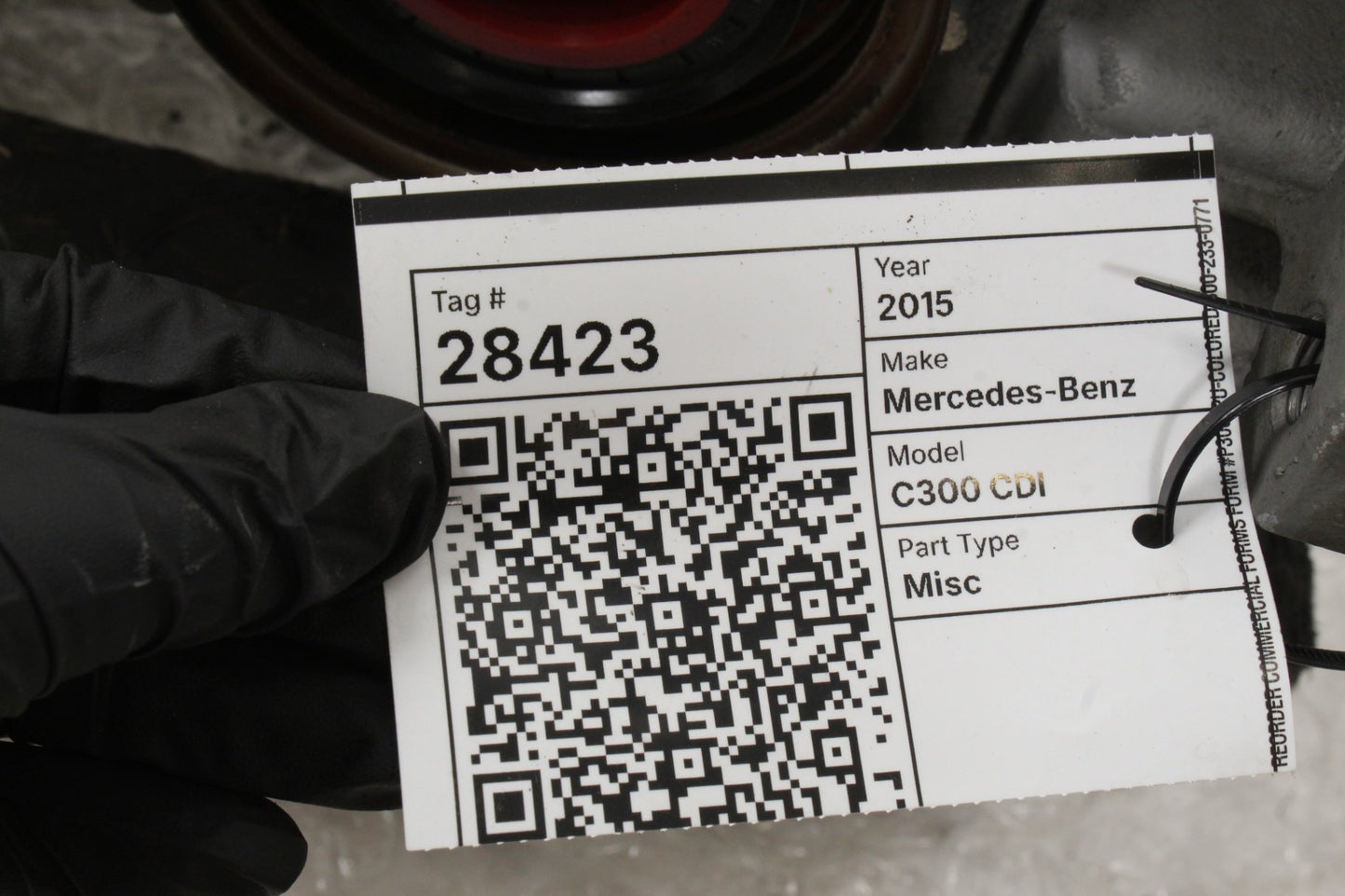 2015-2016 Mercedes-Benz C300 CDI AWD Rear Differential Diff Axle Carrier OEM