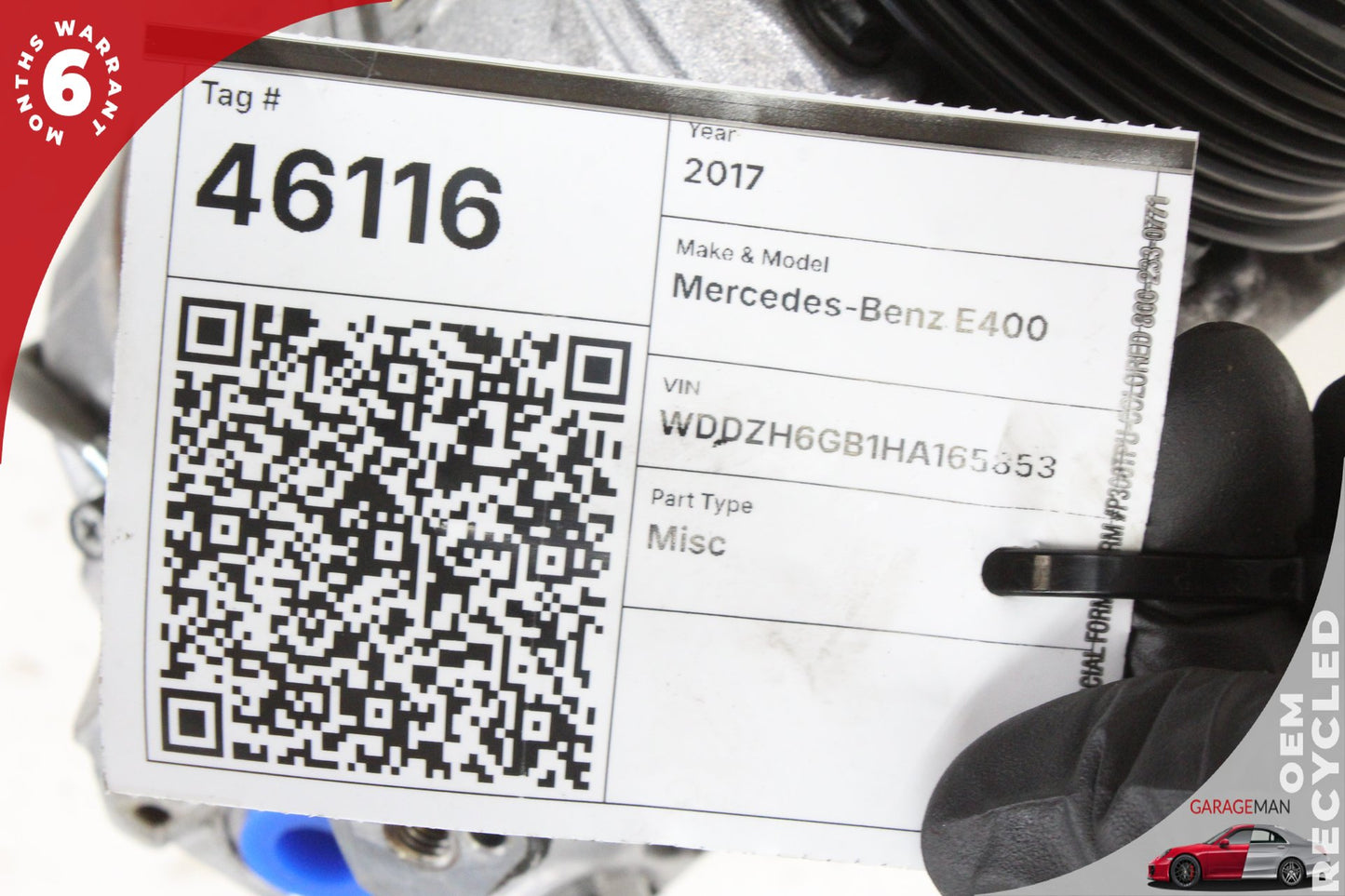 2017-2019 Mercedes-Benz E400 W213 Station Wagon A/C Compressor 0008303202 OEM