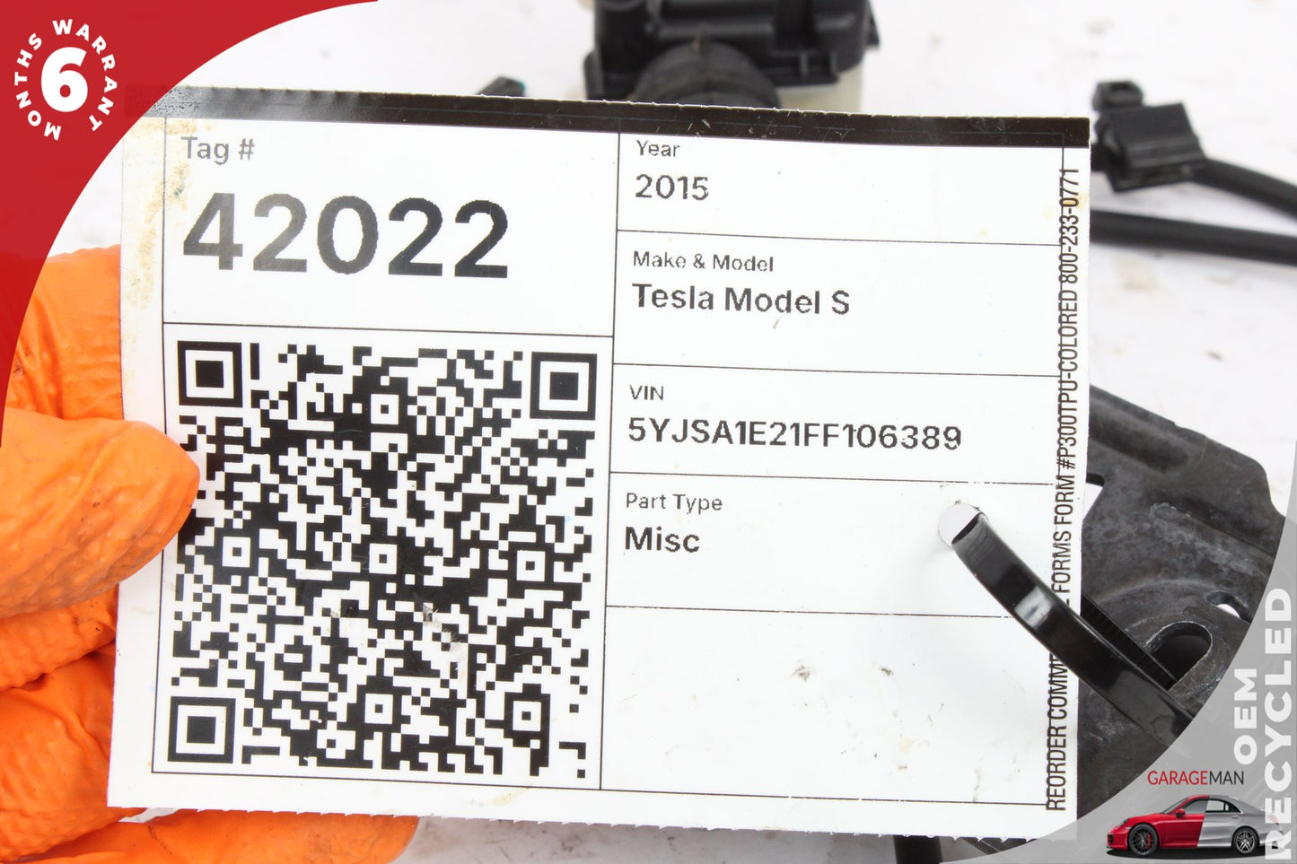 2012-2015 Tesla Model S Hood Bonnet Lock Latch Actuator w/ Cable 103301100A OEM