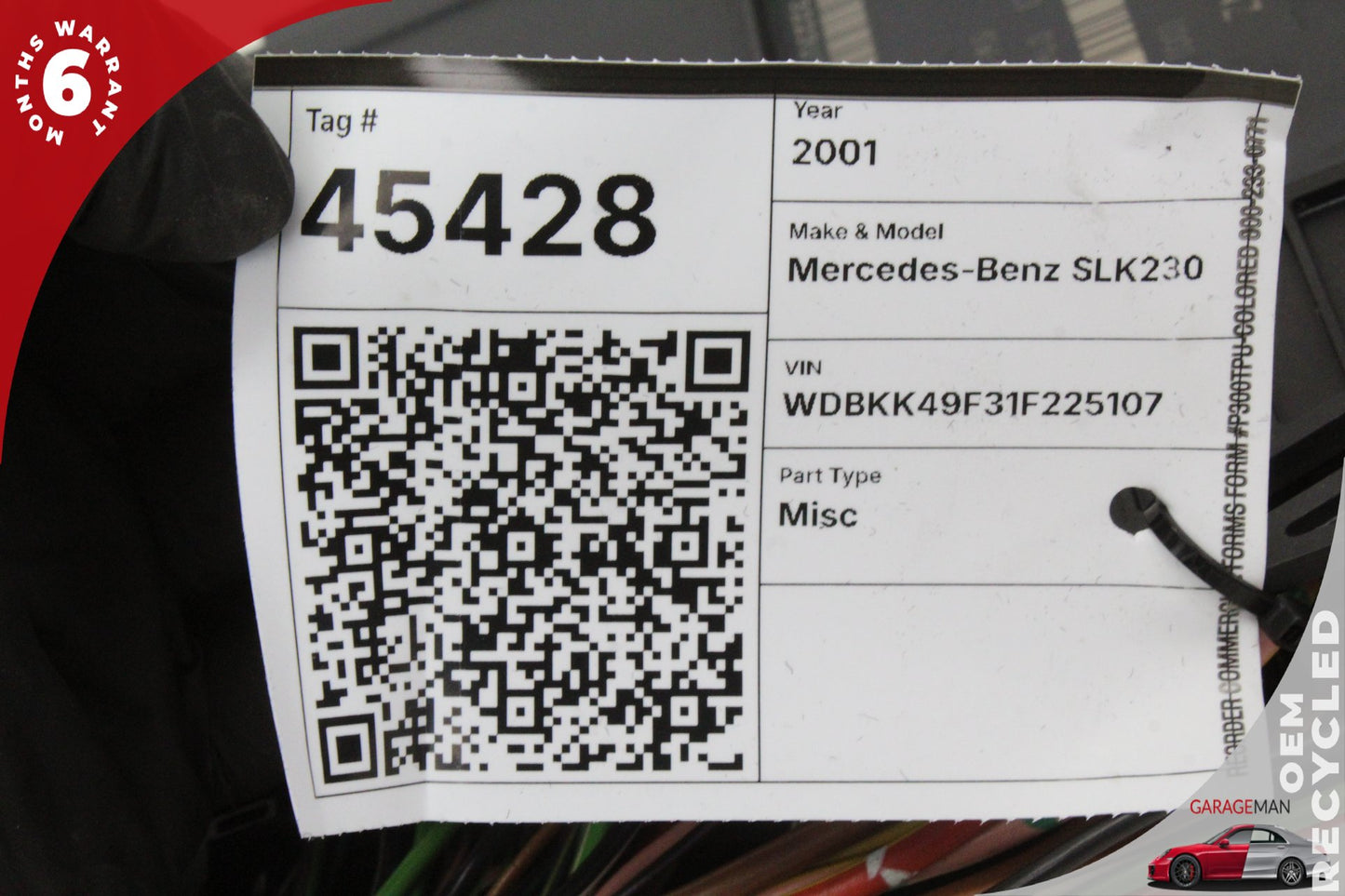 1997-2004 Mercedes-Benz SLK230 R170 Convertible Convertible Top Roof Control Module 1708200926 OEM