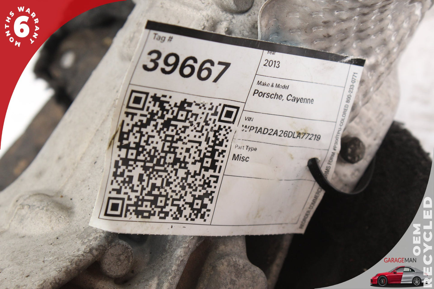 11-18 Porsche Cayenne 92A AWD 4.8L Front Differential Axle Carrier 4460310123