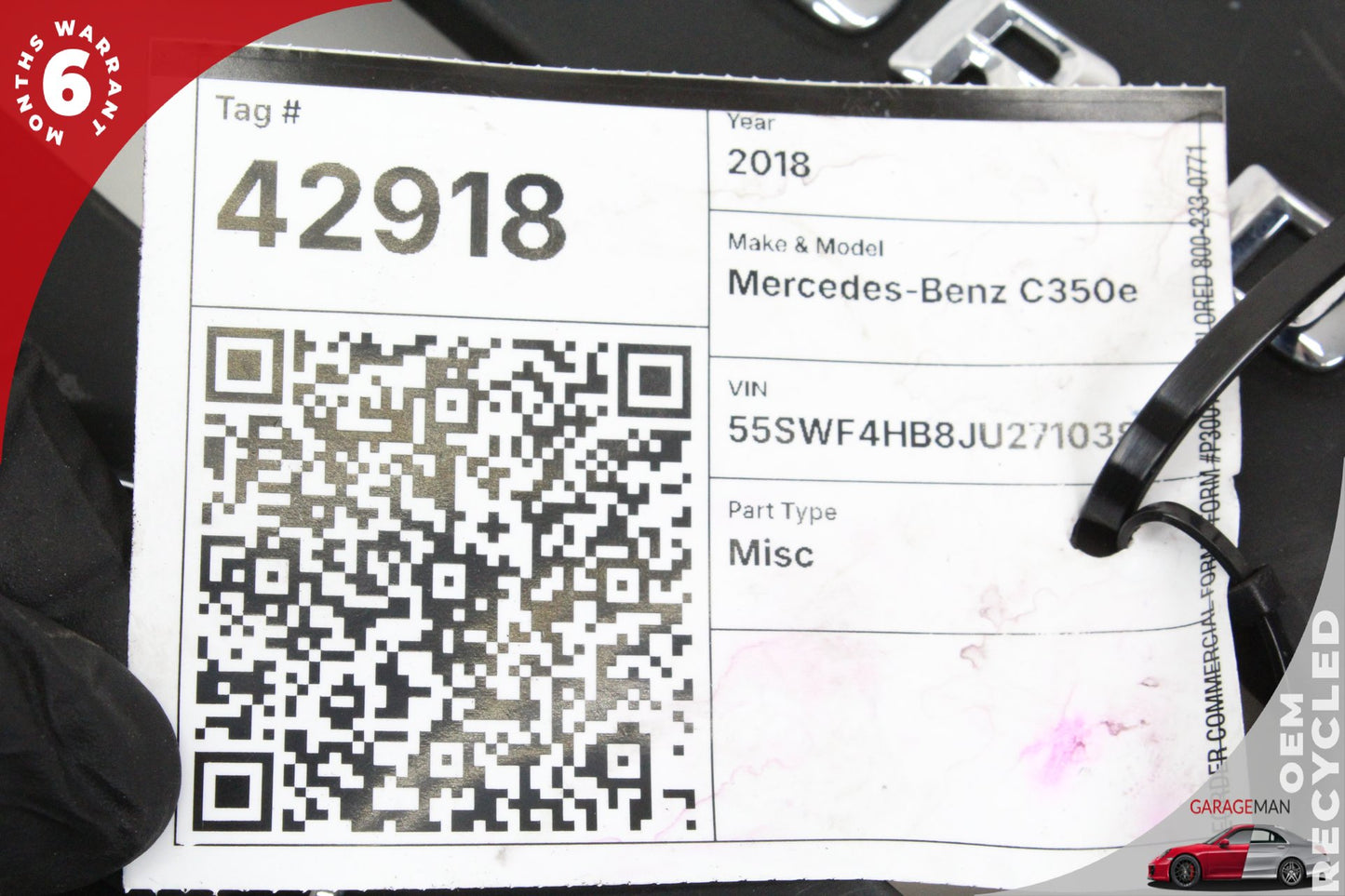 15-20 Mercedes-Benz C350e W205 Sedan Engine Motor Cover Trim Panel 2740161000