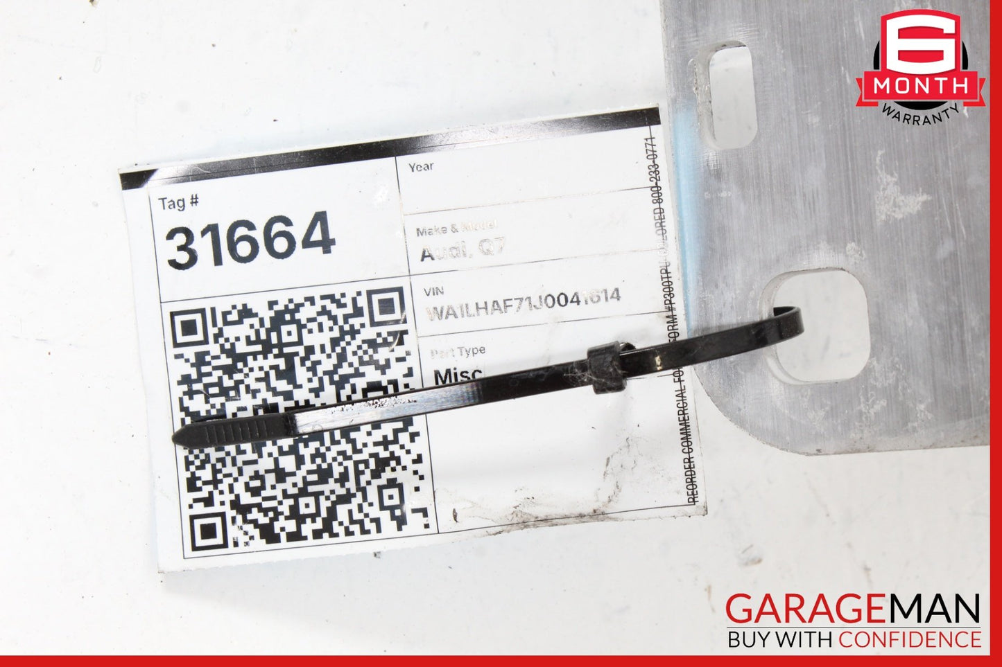 2017-2024 Audi Q7 Rear Bumper Reinforcement Impact Bar 4M0803881A OEM