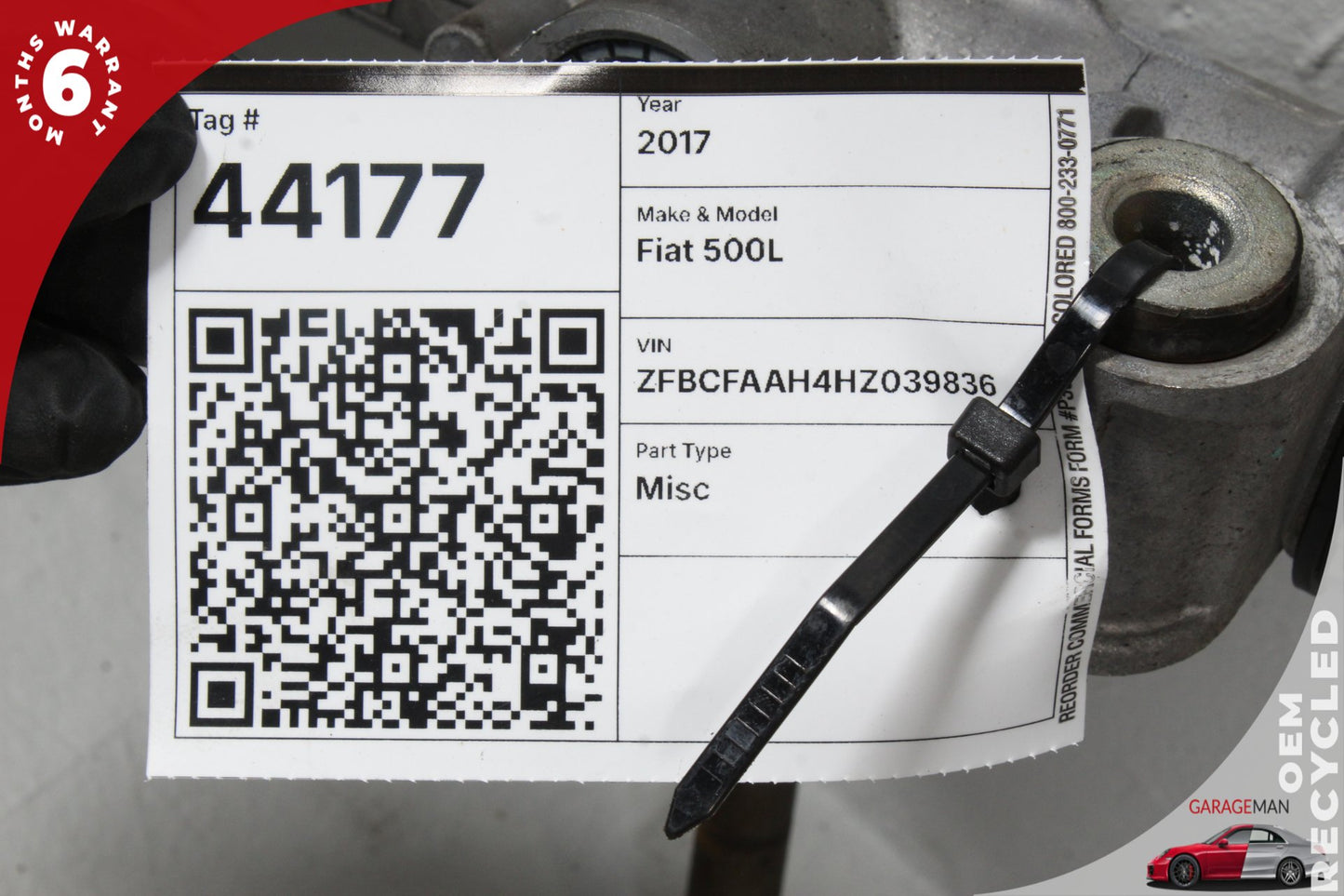 2014-2017 Fiat 500L Power Steering Gear Rack & Pinion Assembly 551-60020 OEM