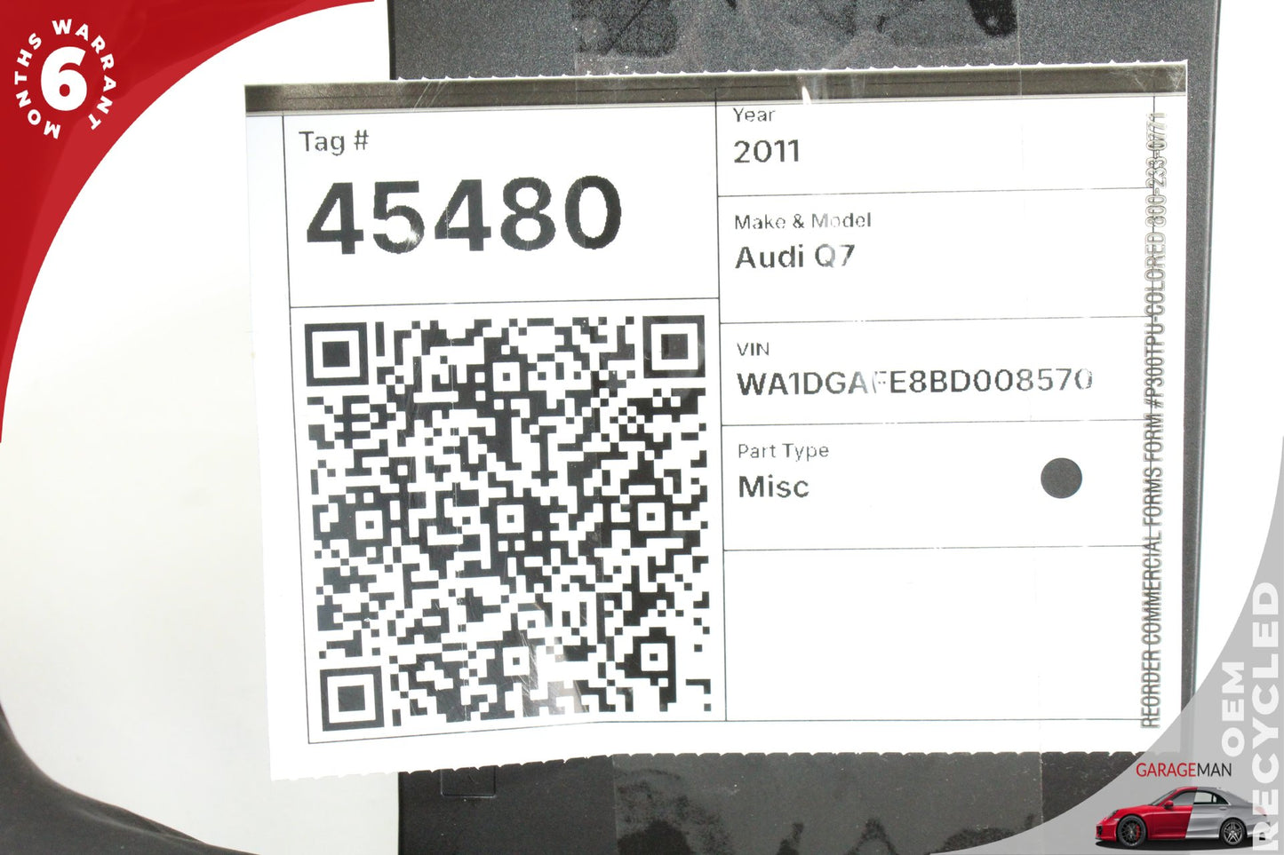 2010-2015 Audi Q7 Keyless Key Less Go Entry Control Module Unit 4L0907335B OEM
