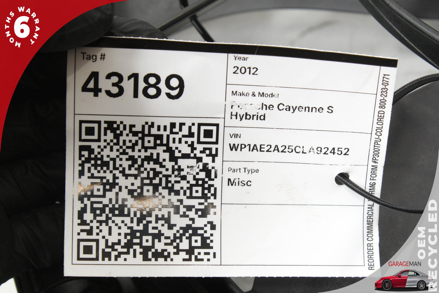 2011-2018 Porsche Cayenne S Hybrid 92A SUV Engine Radiator Cooling Fan Motor Assembly 7P0121203E