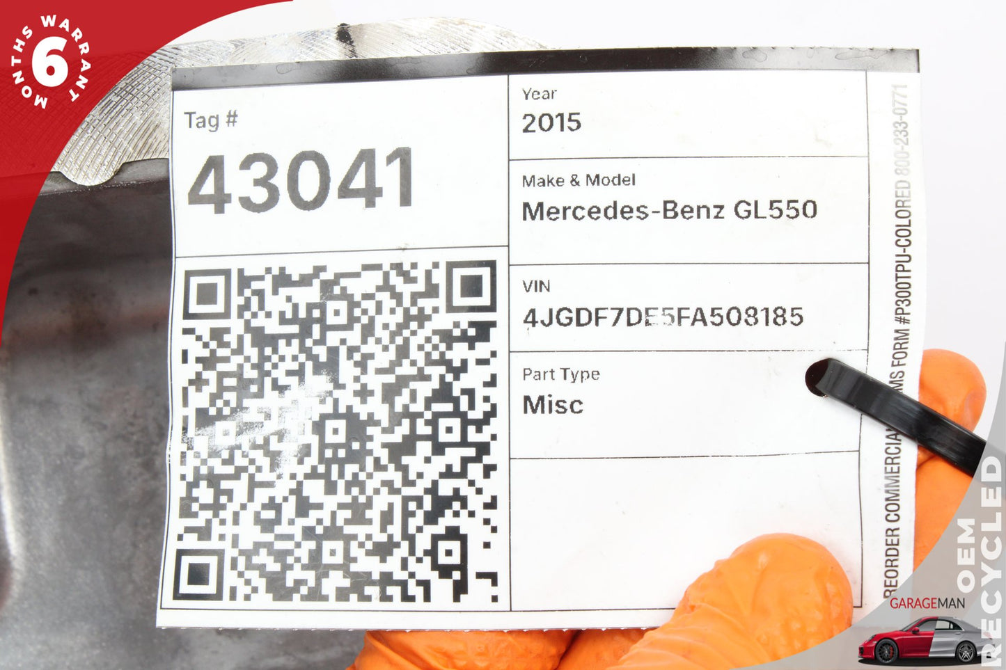 2015 Mercedes-Benz GL550 X166 - Upper Engine Oil Pan PN: 2780140200