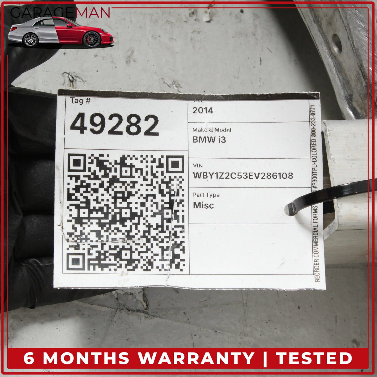 2014-2021 BMW i3 I01 Hybrid Front Bumper Reinforcement Bar 7352812 OEM