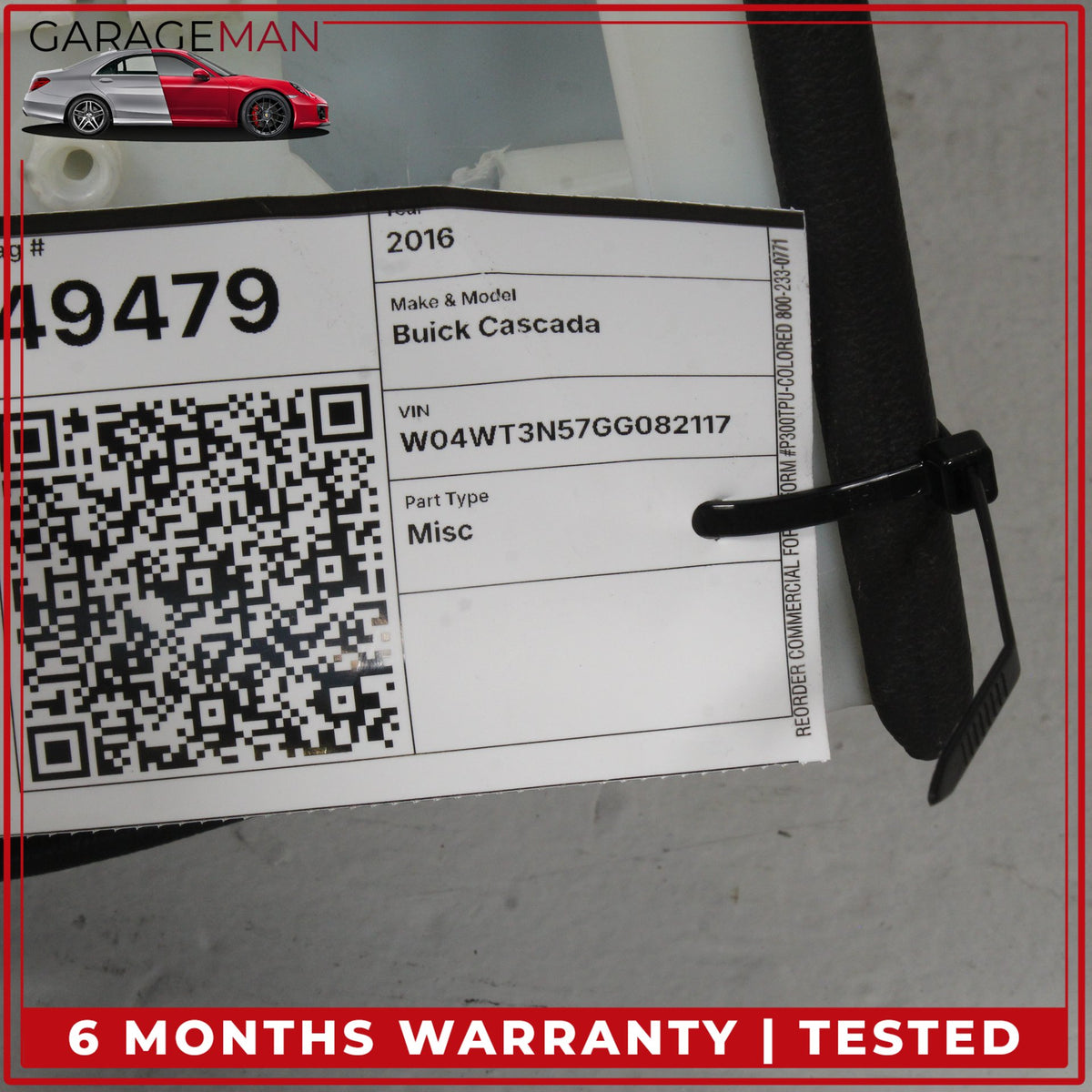 2016-2019 Buick Cascada Convertible Front Left Door Trim 39002155 OEM