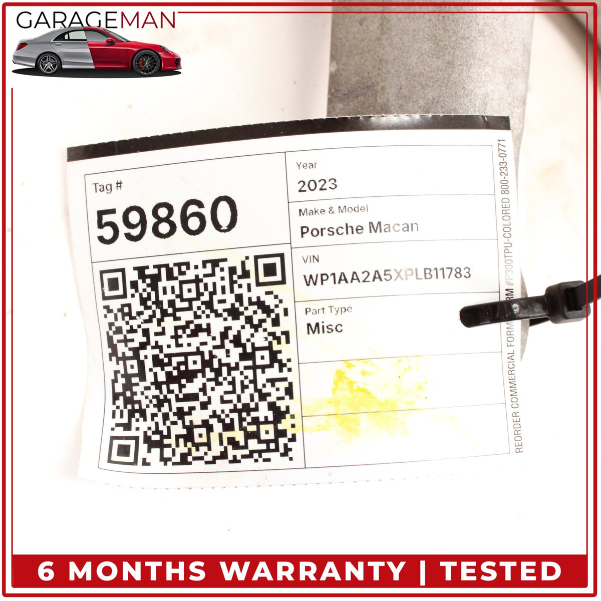 2015-2024 Porsche Macan 95B Rear Right Side Lower Control Arm 8R0505312F OEM