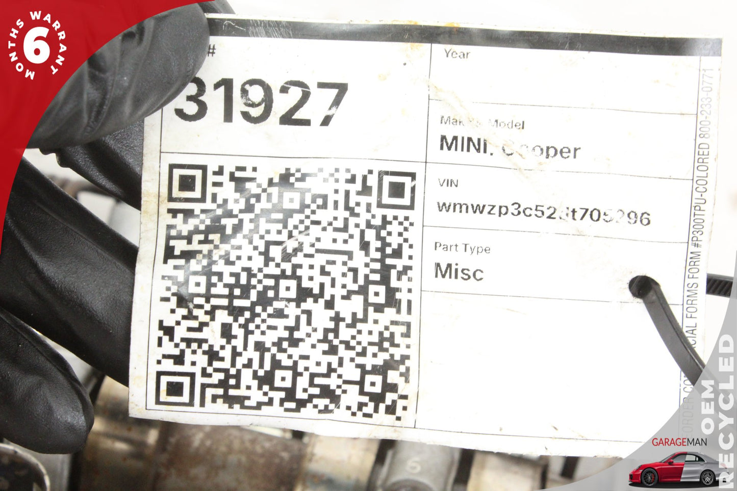 2010-2020 MINI Cooper R56 FWD 1.6L Cylinder Head V758067980 OEM