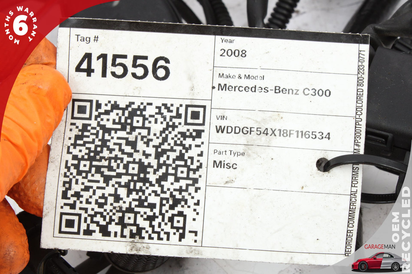 2008-2012 Mercedes W204 C300 Engine Motor Wire Wiring Harness 2721504333 OEM