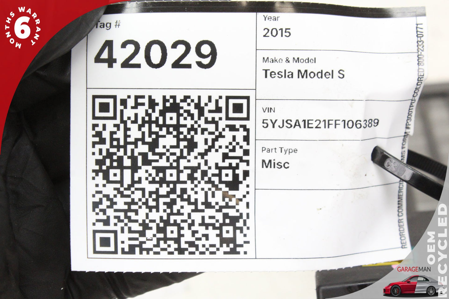 2012-2015 Tesla Model S 85D AWD PTC Air Heater Core Box Unit 600738500J