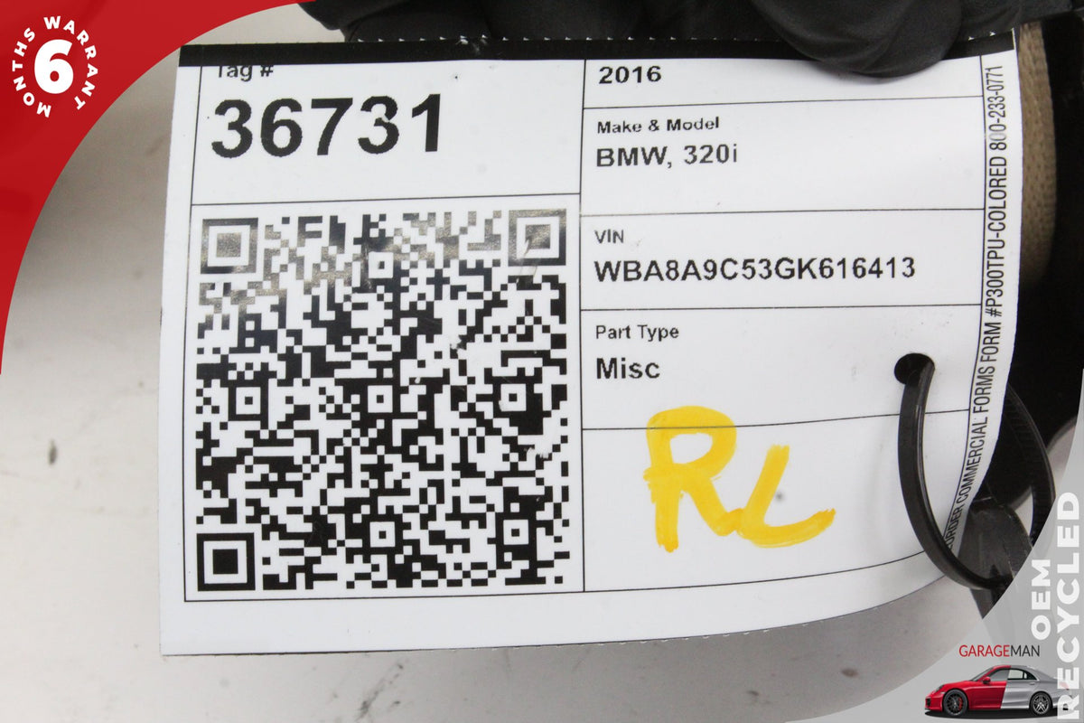 2012-2018 BMW 320i F30 Sedan Rear Left or Right Side Seat Belt 7310218 Genuine