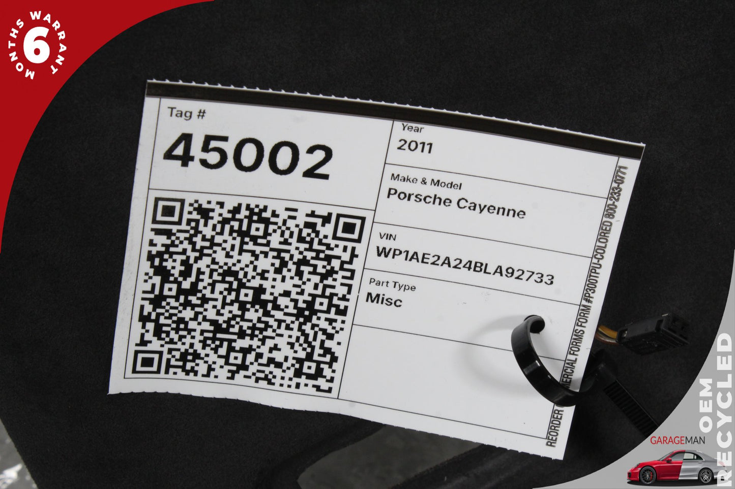 2011-2018 Porsche Cayenne 958 Top Upper Roof Trim Cover Headliner OEM