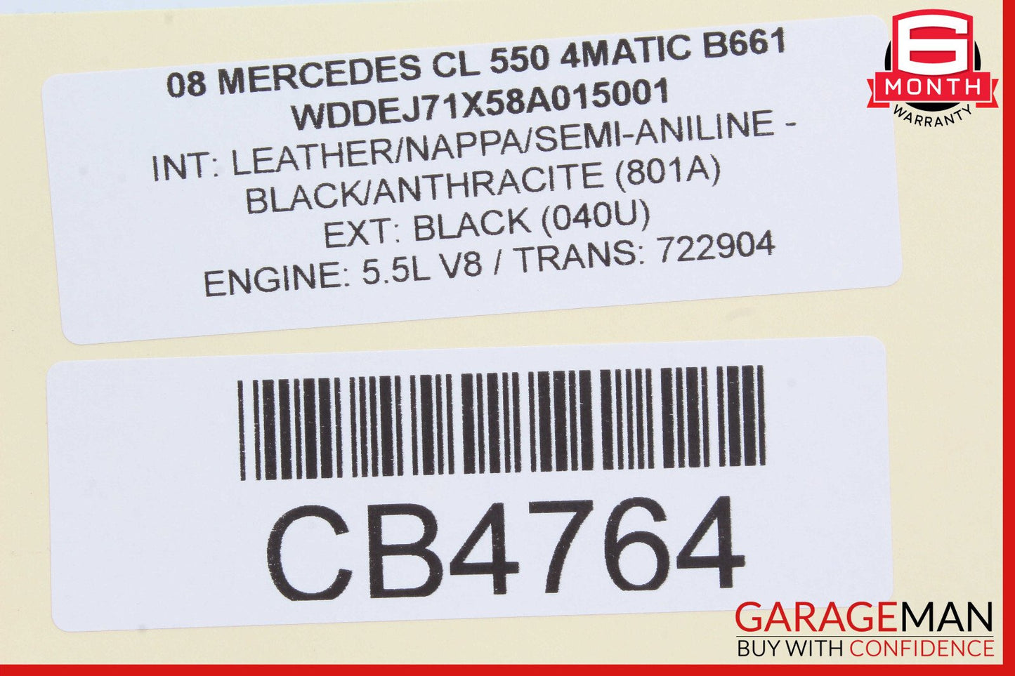 07-14 Mercedes W216 CL550 S550 Dashboard Right Passenger Side Airbag Air Bag OEM