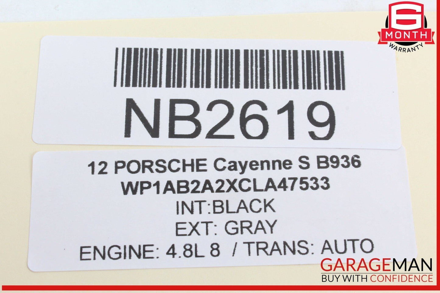 11-14 Porsche Cayenne S 958 Airbag Air Bag Sensor SRS Control Module OEM
