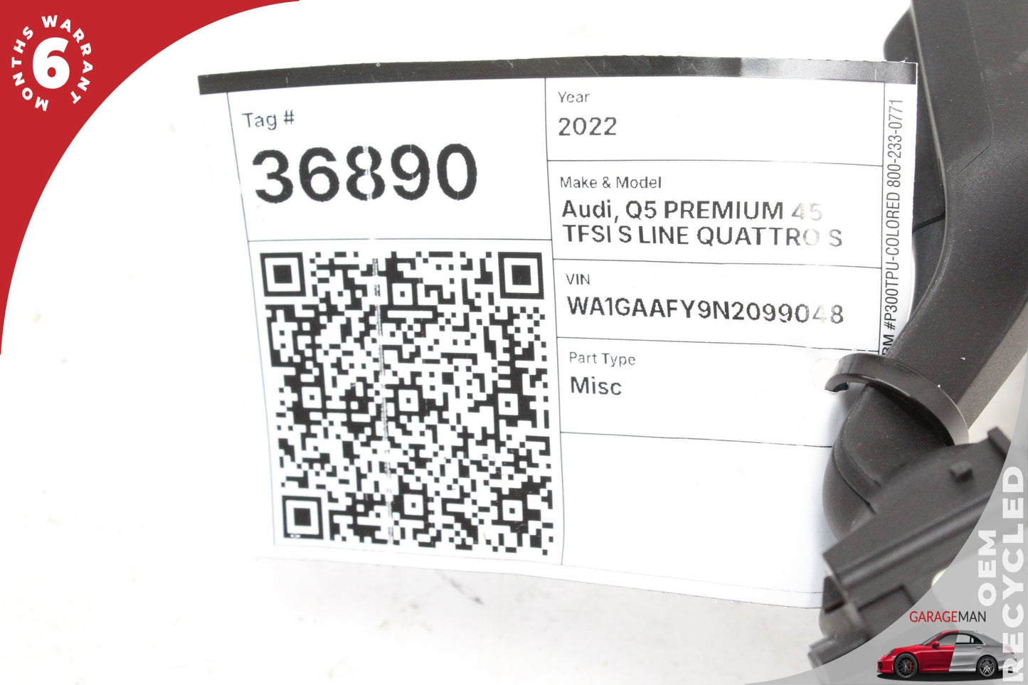 2018-2025 Audi Q5 Steering Column Clock Spring Switch 80A907129EL Genuine