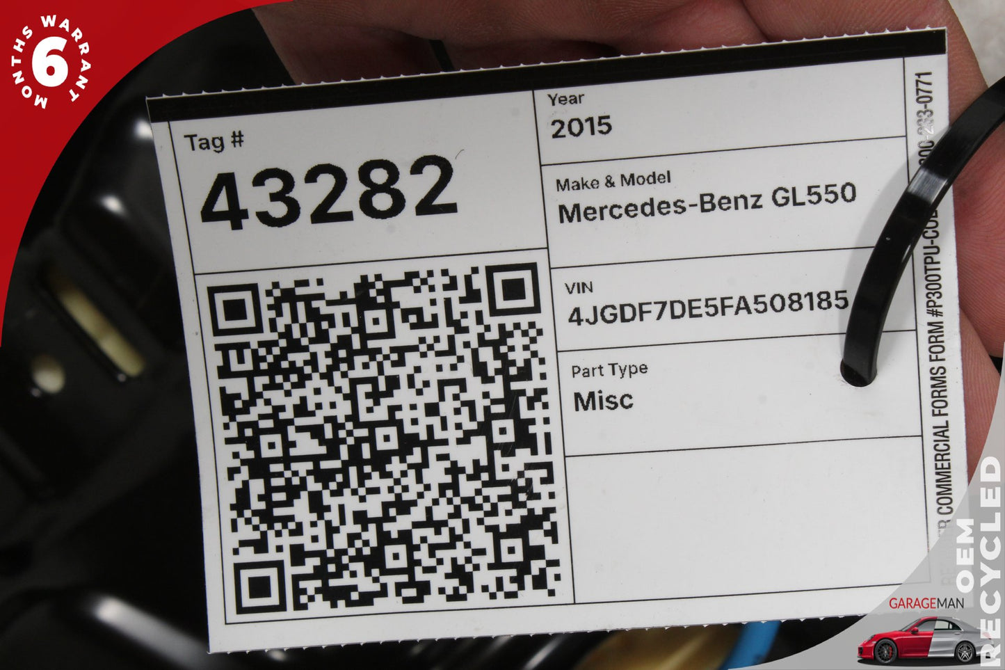 13-19 Mercedes-Benz GL550 X166 SUV Front Right Lower Bottom Seat Cushion 1669100020