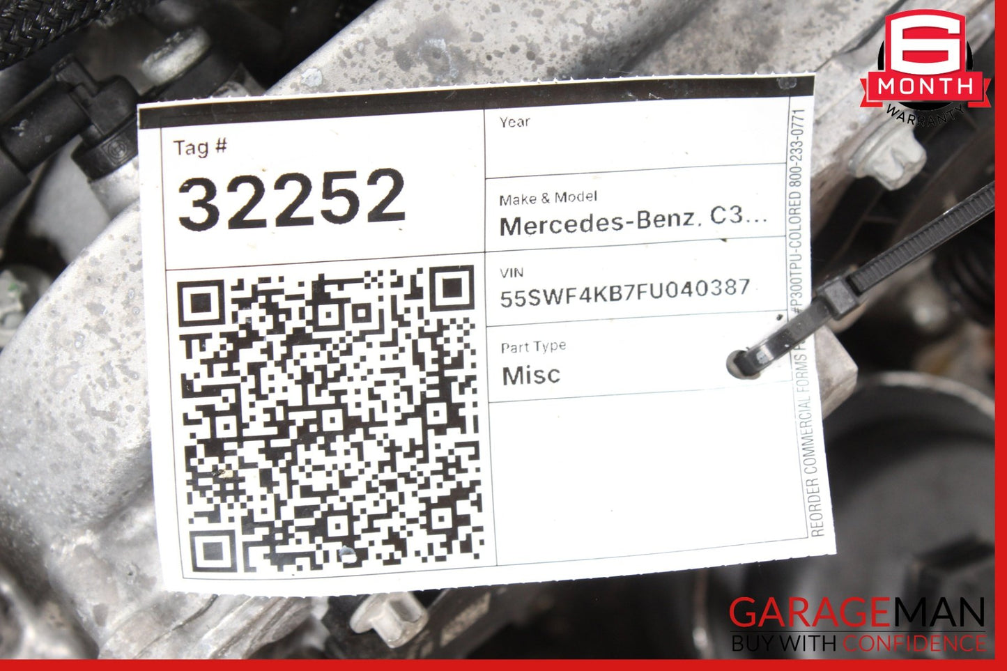 2015-2020 Mercedes-Benz C300 CDI W205 AWD Engine Motor Assembly OEM 92k