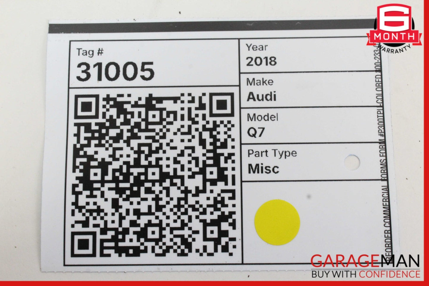 2017-2024 Audi Q7 SUV Overhead Dome Light Lamp 4M0947135CT Genuine