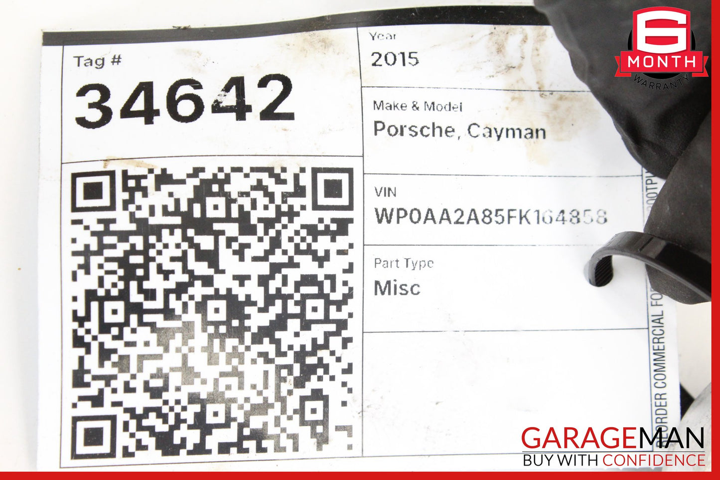 2013-2016 Porsche Cayman 981 Rear Left or Right Side Track Rod Control Arm OEM