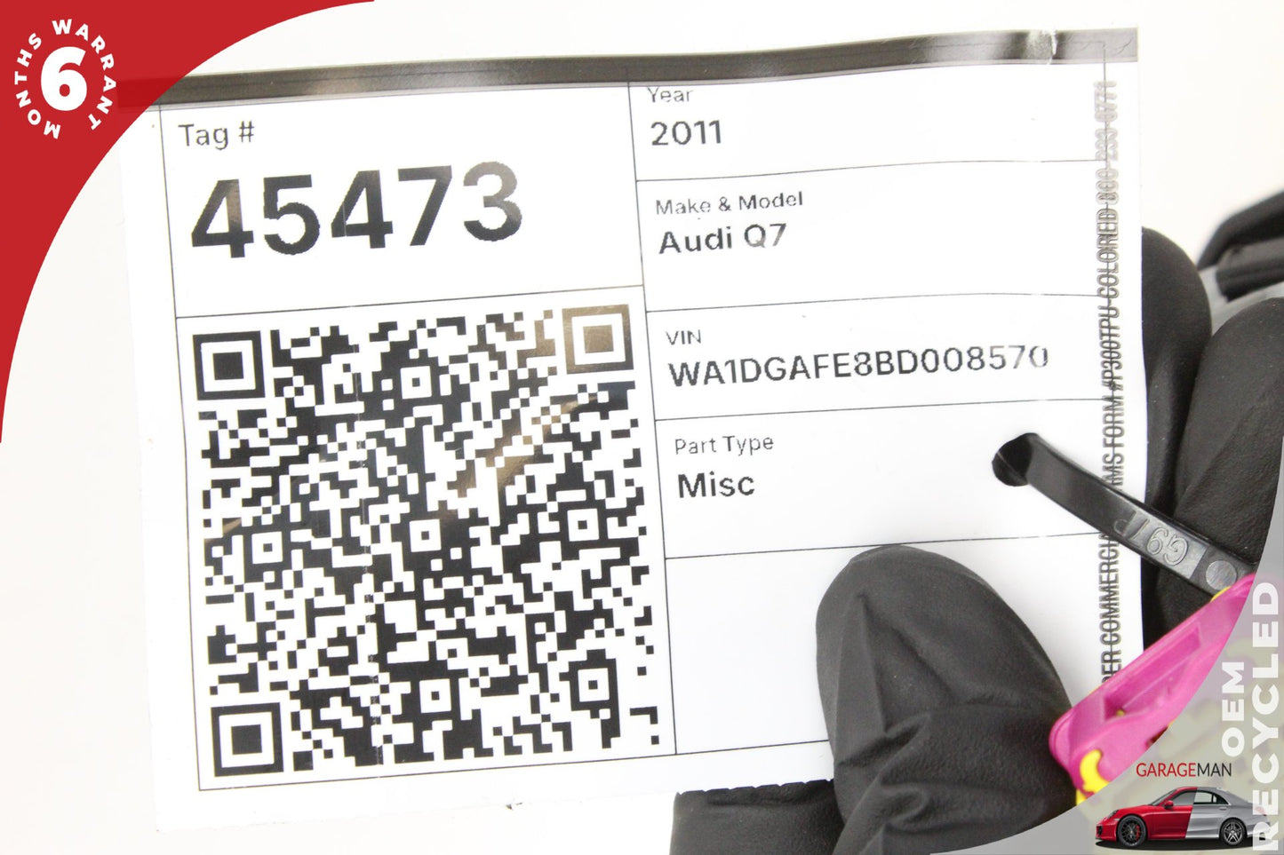 2010-2015 Audi Q7 Front Left Driver Side Steering Wheel Airbag 4L0880201T OEM