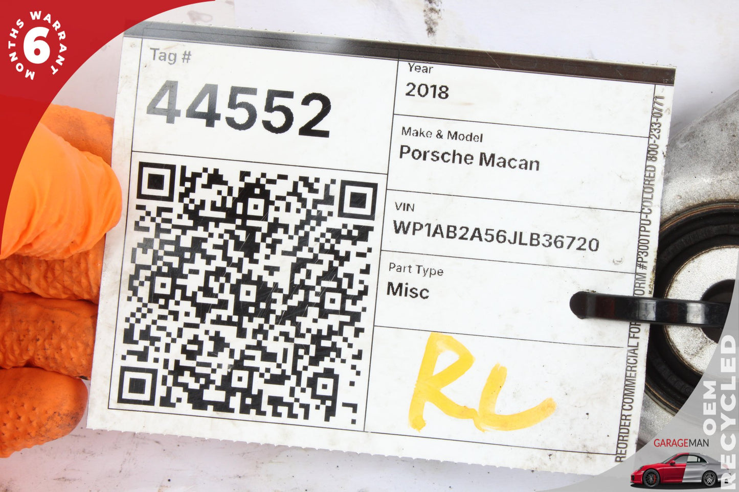 2015-2024 Porsche Macan 95B Rear Left Side Upper Control Arm 8K0505323H OEM