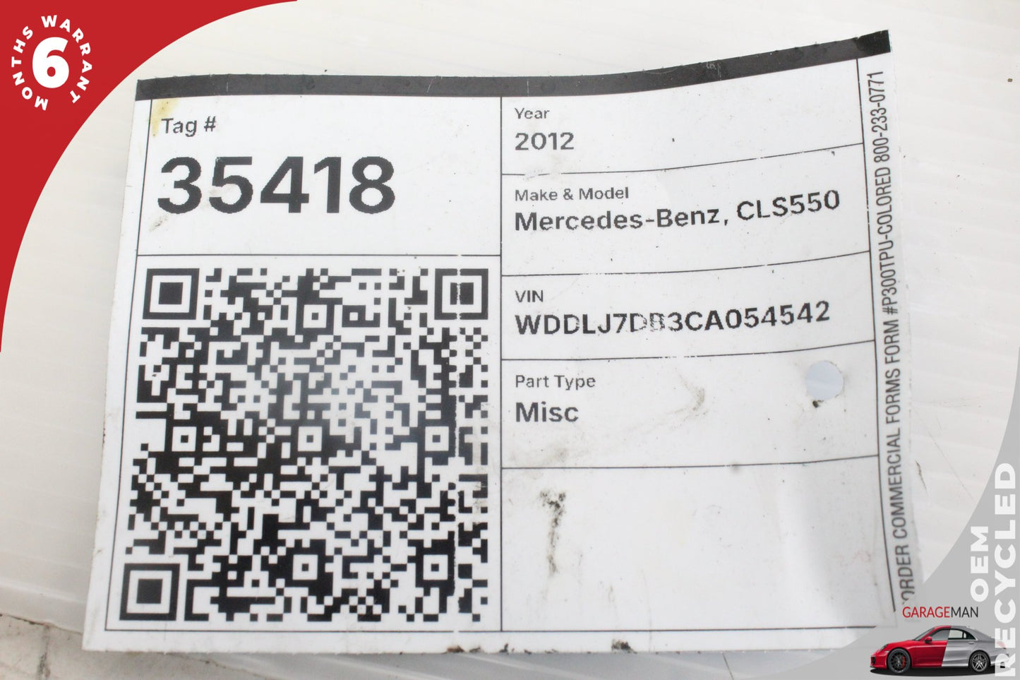 2010-2018 Mercedes-Benz CLS550 W218 Engine Auxiliary Water Pump 0005000386 OEM