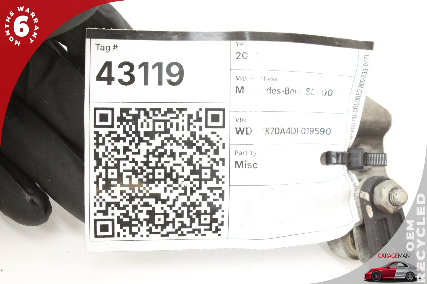 13-20 Mercedes-Benz SL500 R231 RWD Rear Left or Right Suspension Level Hight Sensor 0009050303