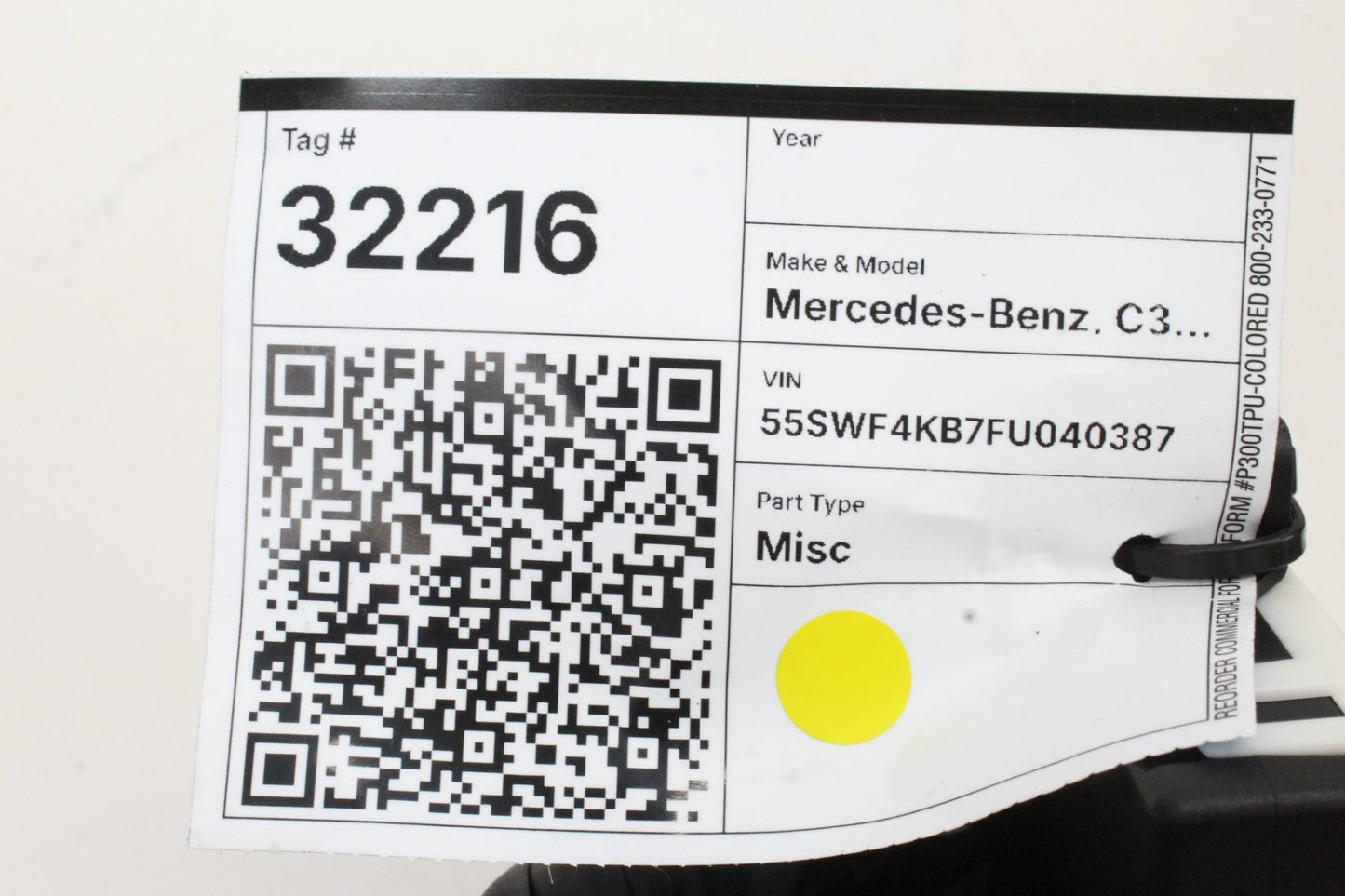 2015-2019 Mercedes-Benz C300 W205 Left Rear Door Control Module 2229002108