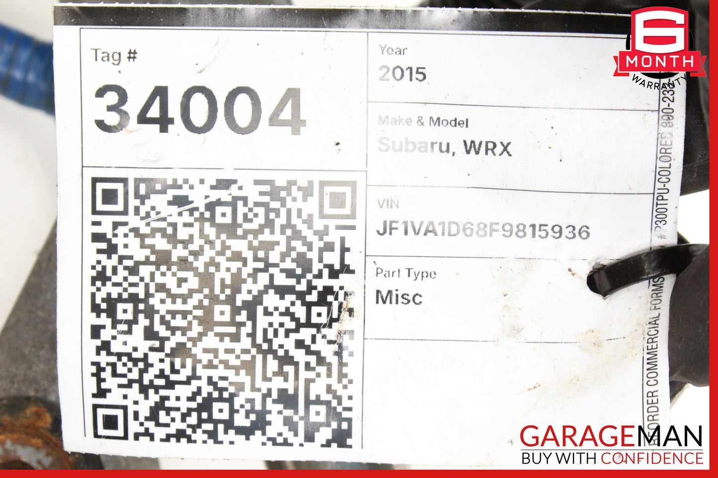 2015-2018 Subaru WRX Sedan Power Steering Gear Rack E2622-70023 OEM