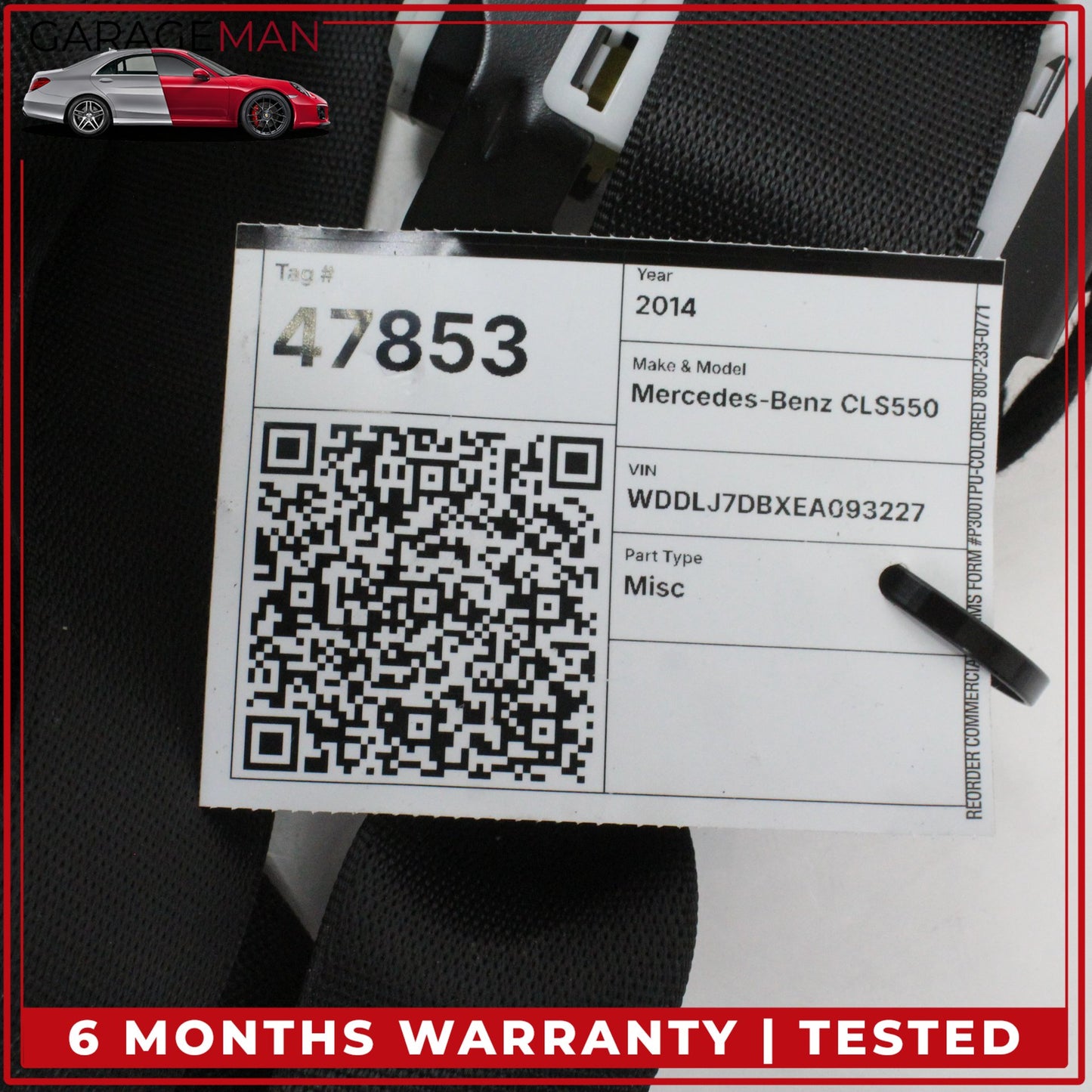 2012-2018 Mercedes W218 CLS550 CLS400 Front Right Seat Belt 621724400 OEM