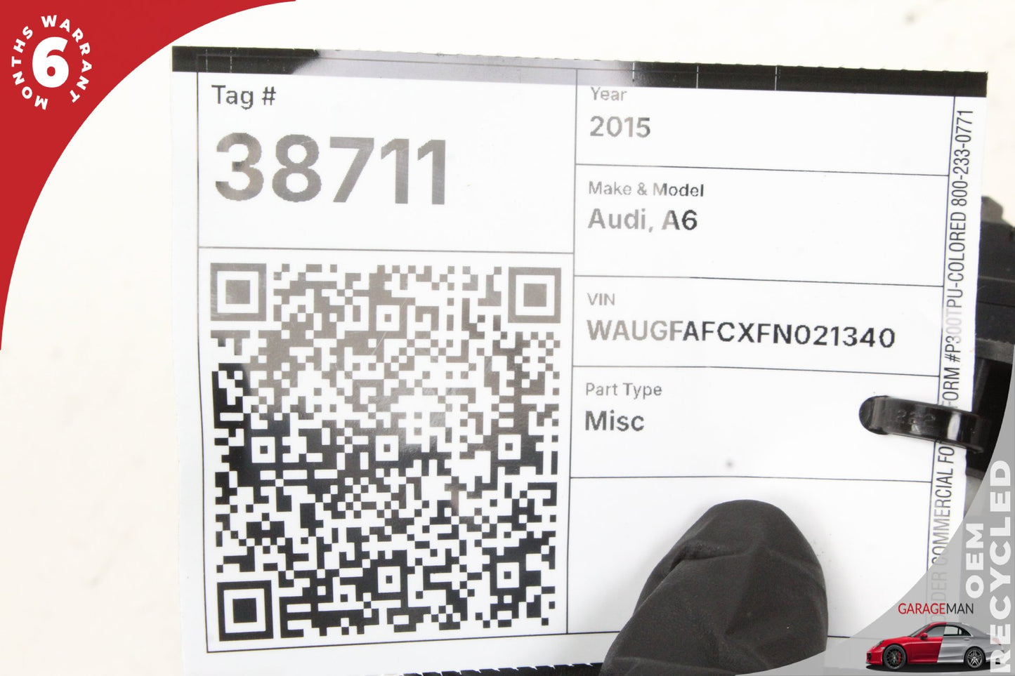 2012-2018 Audi A6 S6 Rear Right or Left Door Control Module 4G8959795 OEM