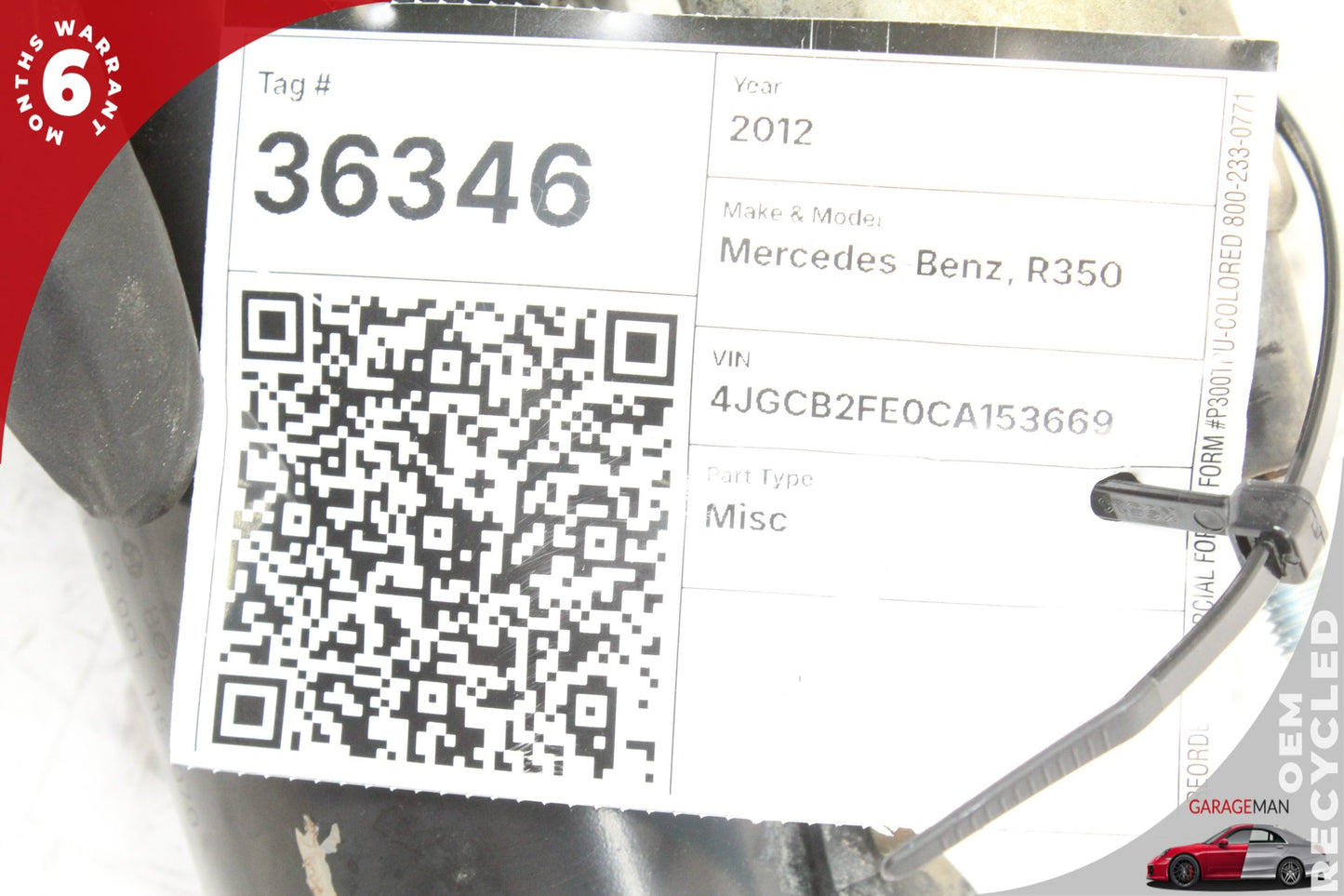 2007-2014 Mercedes-Benz R350 W251 Engine Motor Starter 0061516101 OEM