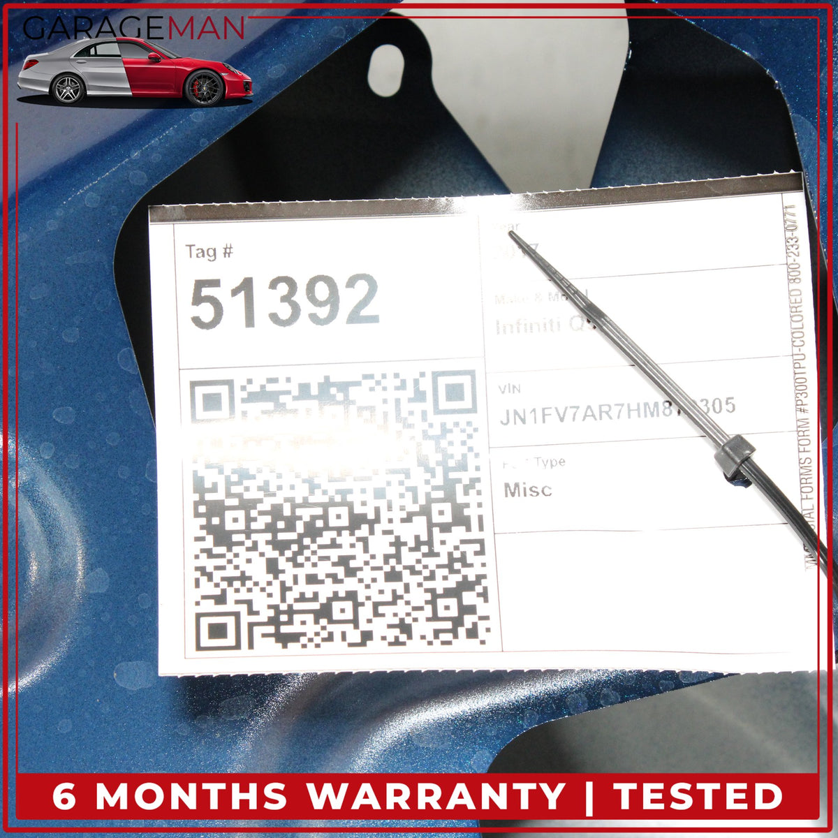 2014-2017 Infiniti Q50 V37 Sedan Trunk Lid Deck Shell H430M4HBMA OEM