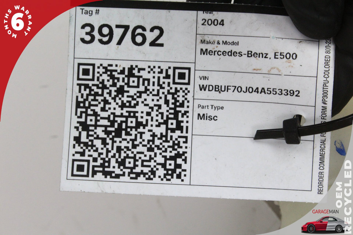 2003-2009 Mercedes W211 E500 Windshield Washer Fluid Reservoir 2118600160 OEM