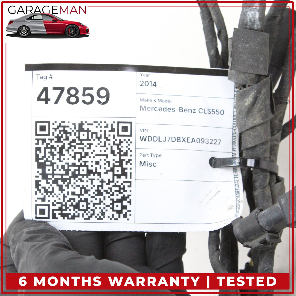 2012-2018 Mercedes W218 CLS550 Front Bumper Parking Wire Harness PDC w/ Sensors