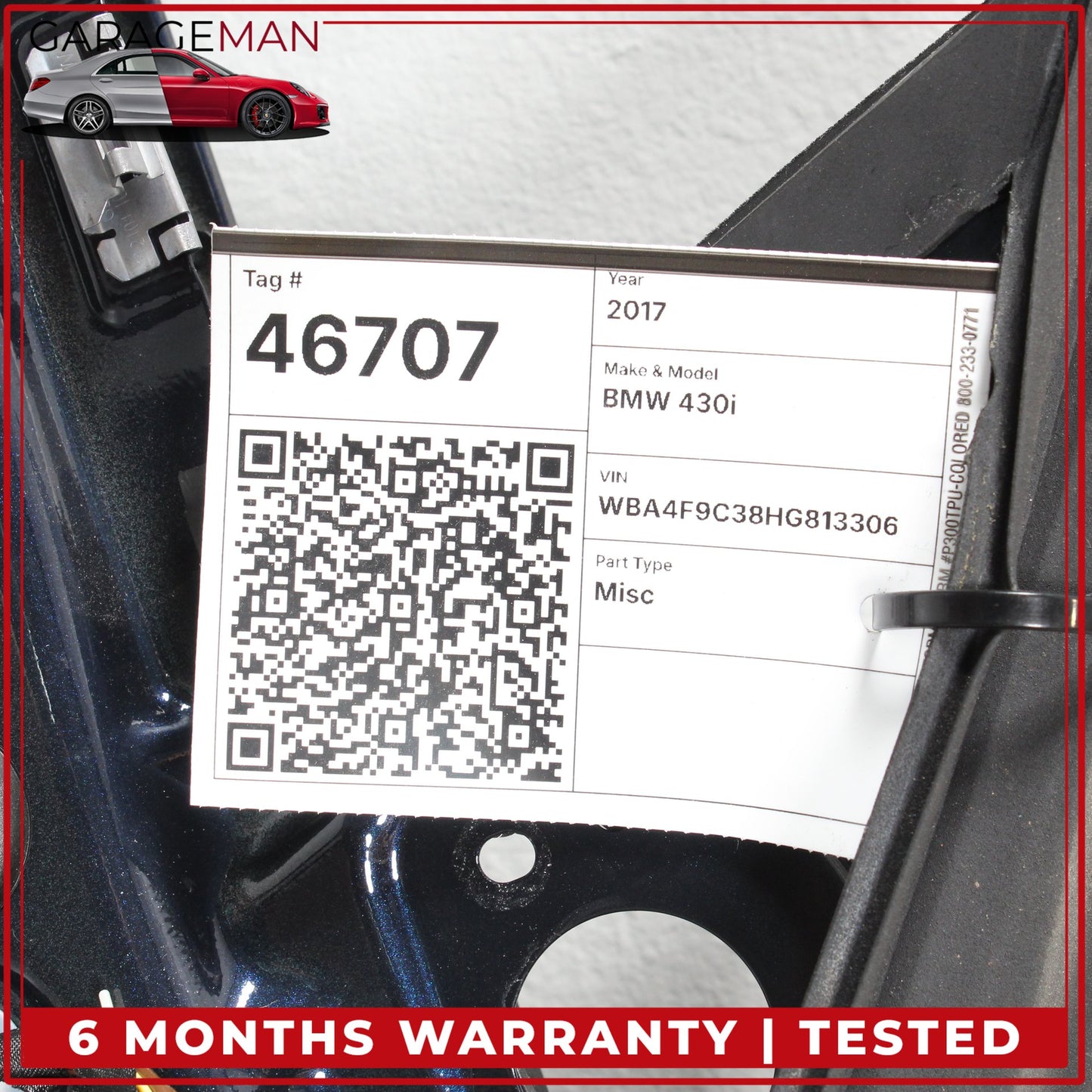 2015-2020 BMW 430i xDrive Gran Coupe Front Left Side Door Shell Blue OEM