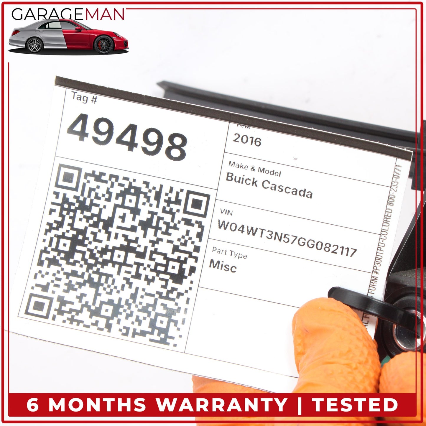 2016-2019 Buick Cascada Right Side Seat Belt Adjuster Feeder 13371580 OEM