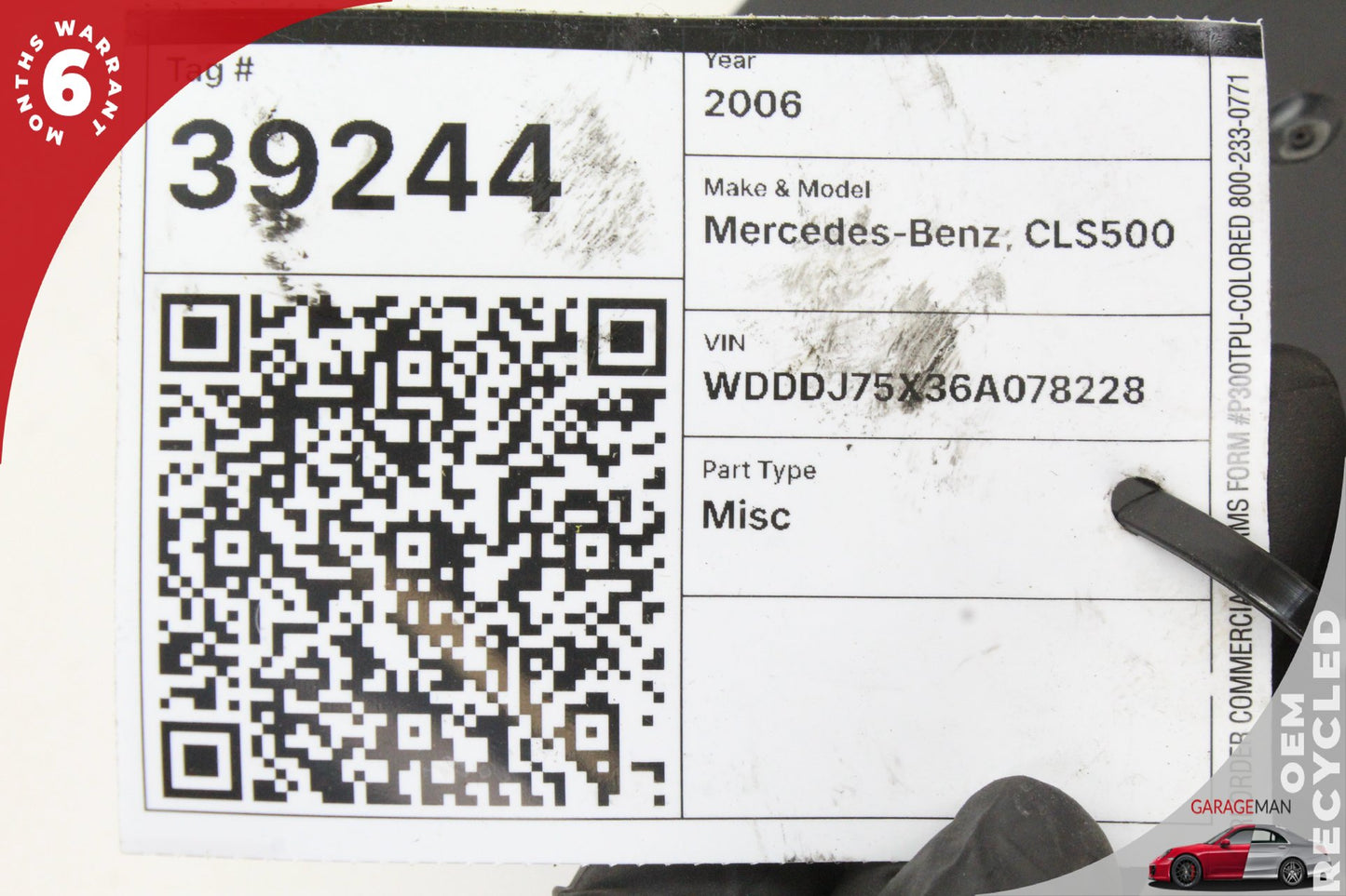 2003-2012 Mercedes W219 CLS500 Front Right Seat Control Module 2118705026 OEM